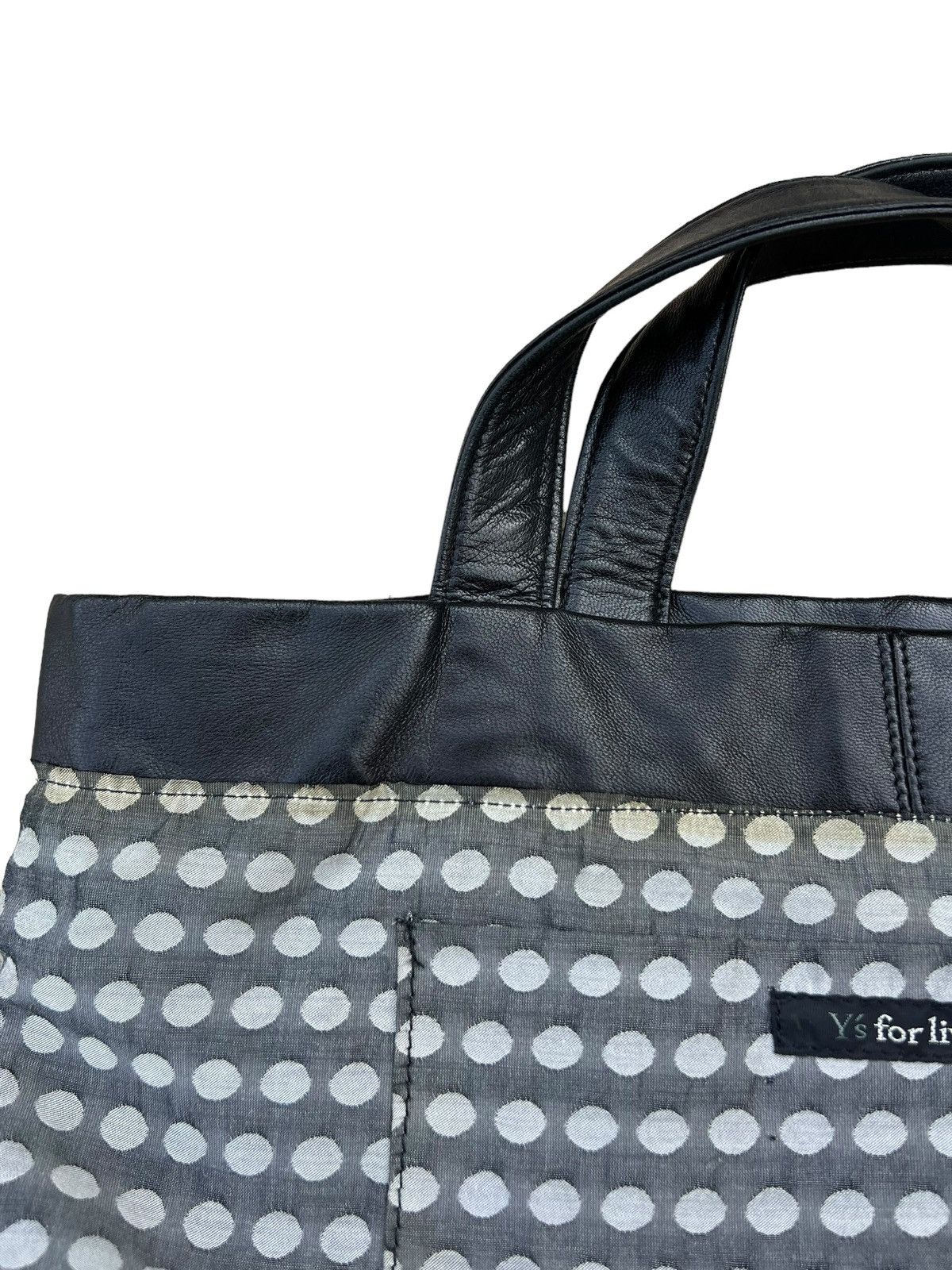 Yohji Yamamoto Yohji Yamamoto Y’s for Living Black Leather Mini Tote Bag Size ONE SIZE - 19 Thumbnail