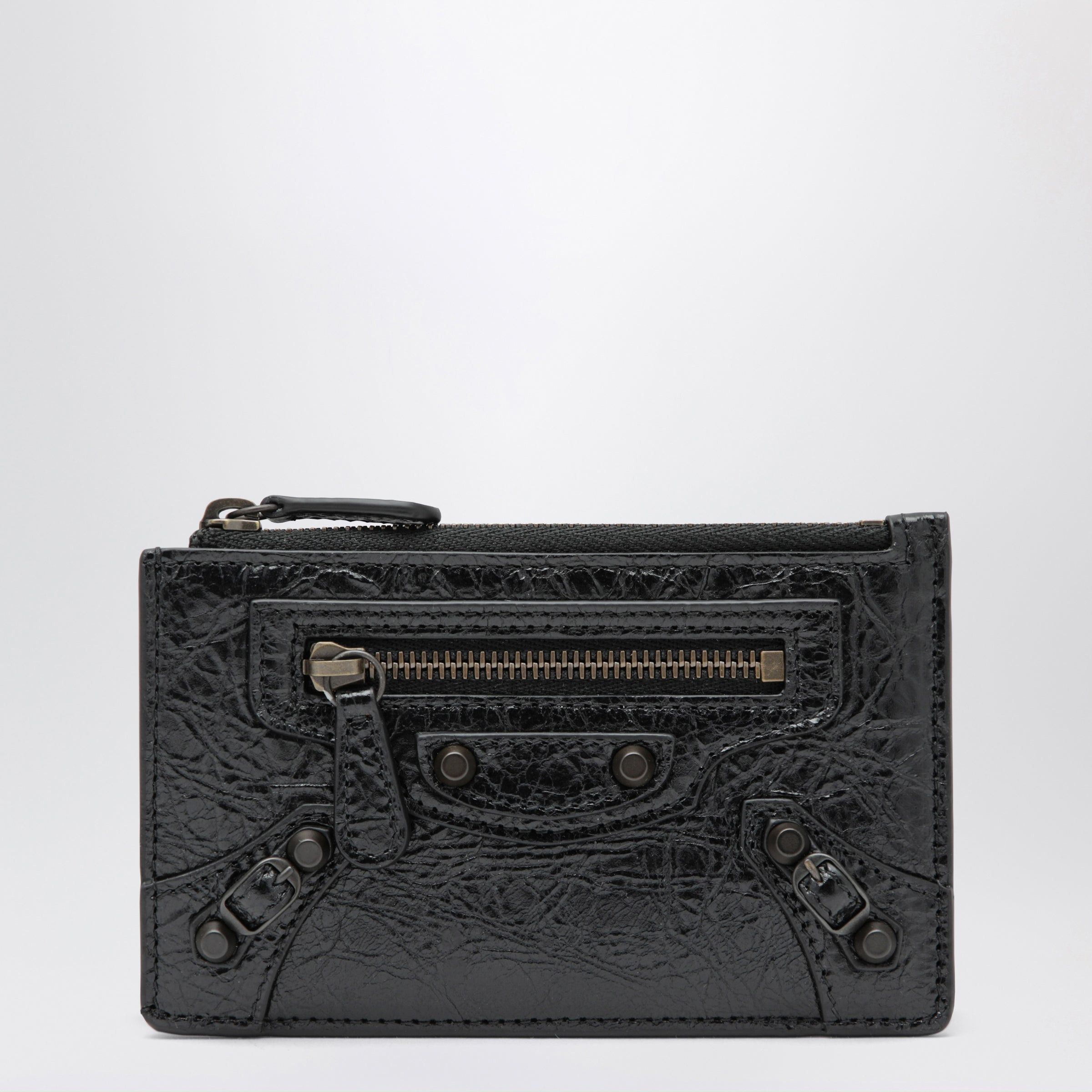 Balenciaga Balenciaga Black Le City Cardholder With Coin Pocket Size ONE SIZE - 1 Thumbnail