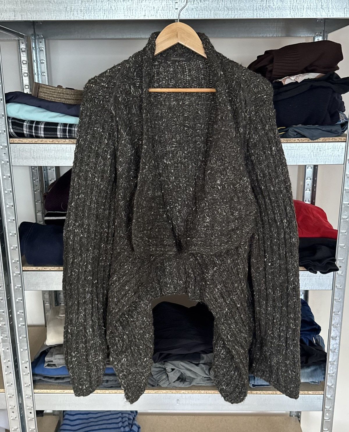 Annette Gortz × Designer Annette Gortz XL knitwear cardigan cape poncho sweater 🇩🇪 Size XL / US 12-14 / IT 48-50 - 17 Thumbnail