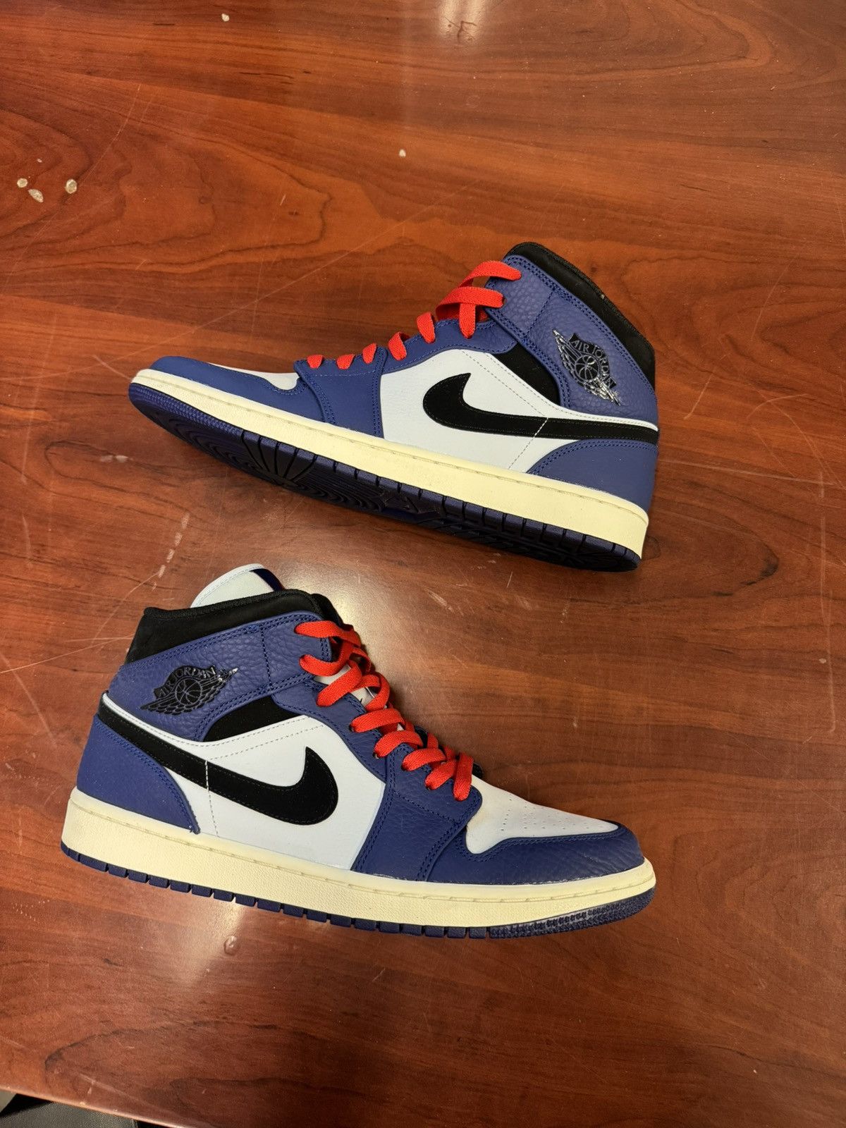 Jordan Brand Jordan 1 Mid Deep Royal Blue Size US 11 / EU 44 - 7 Thumbnail