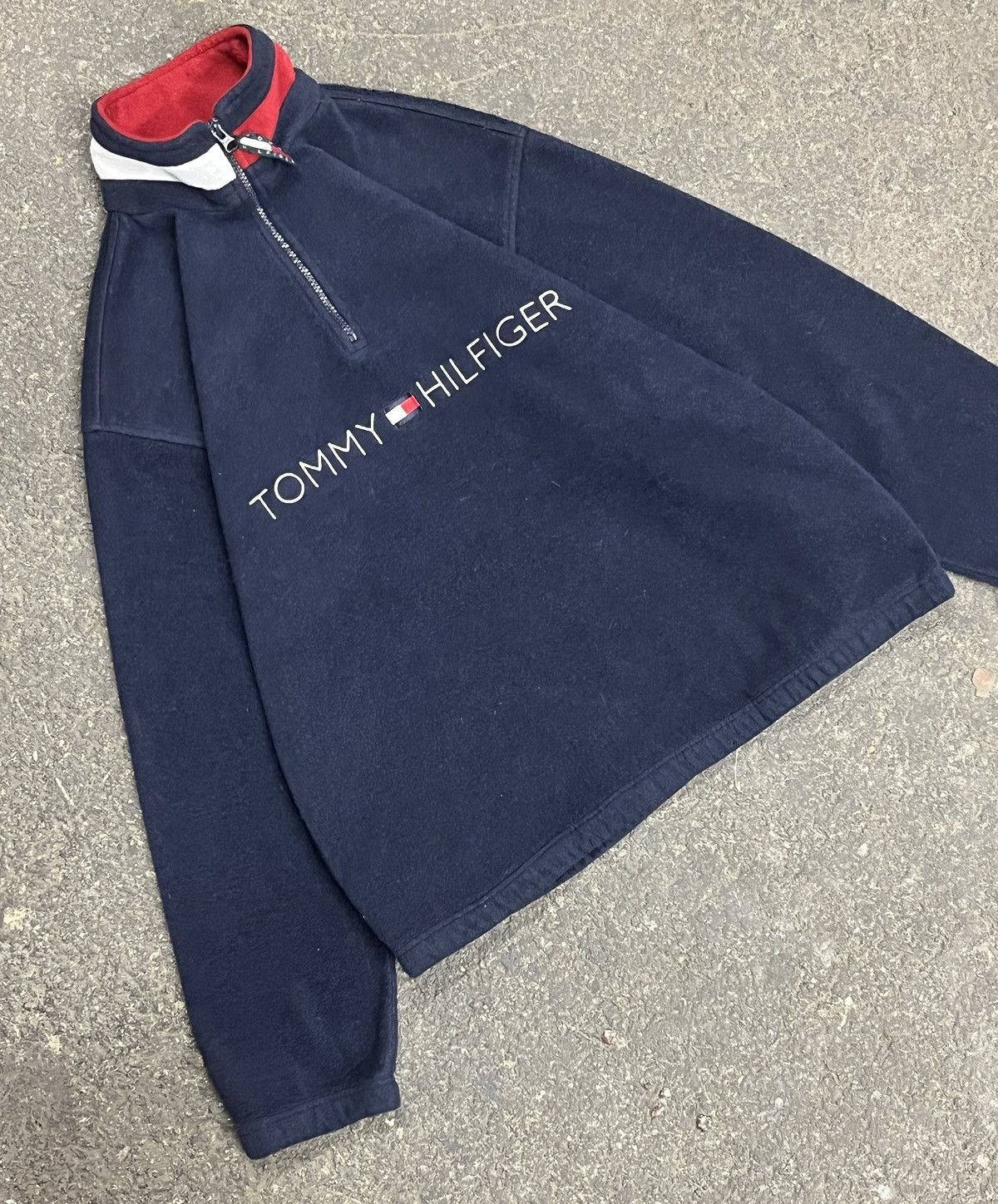Tommy Hilfiger × Vintage Tommy Hilfiger deep pile fleece vintage streetwear hype rare Size US S / EU 44-46 / 1 - 1 Thumbnail