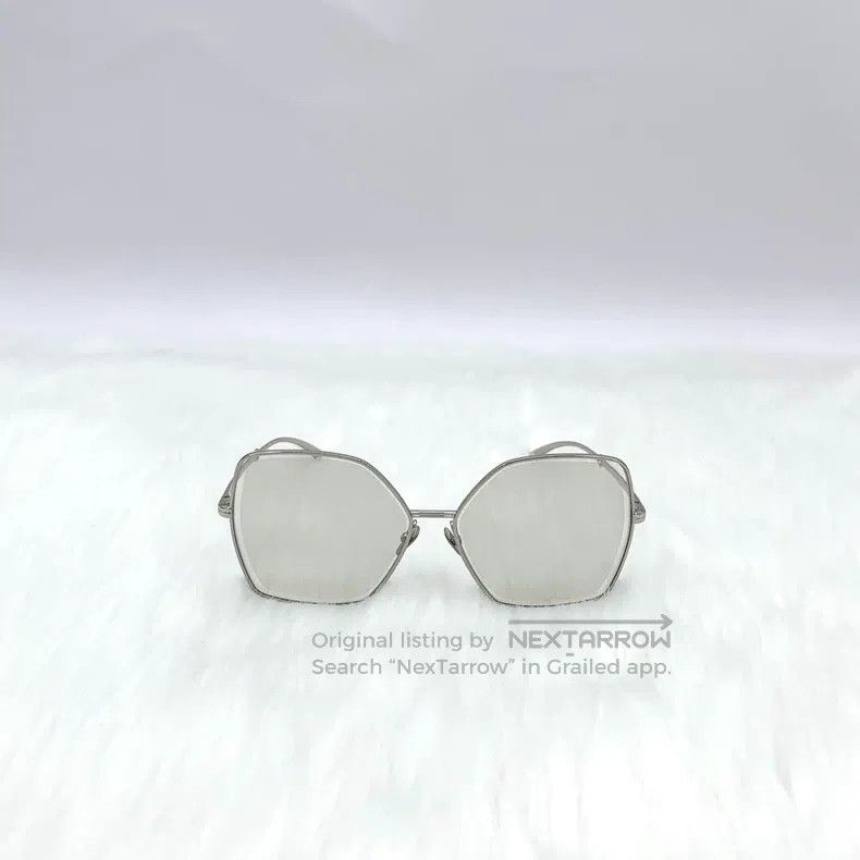 Chanel Chanel Silver irregular sunglasses Size ONE SIZE - 1 Thumbnail