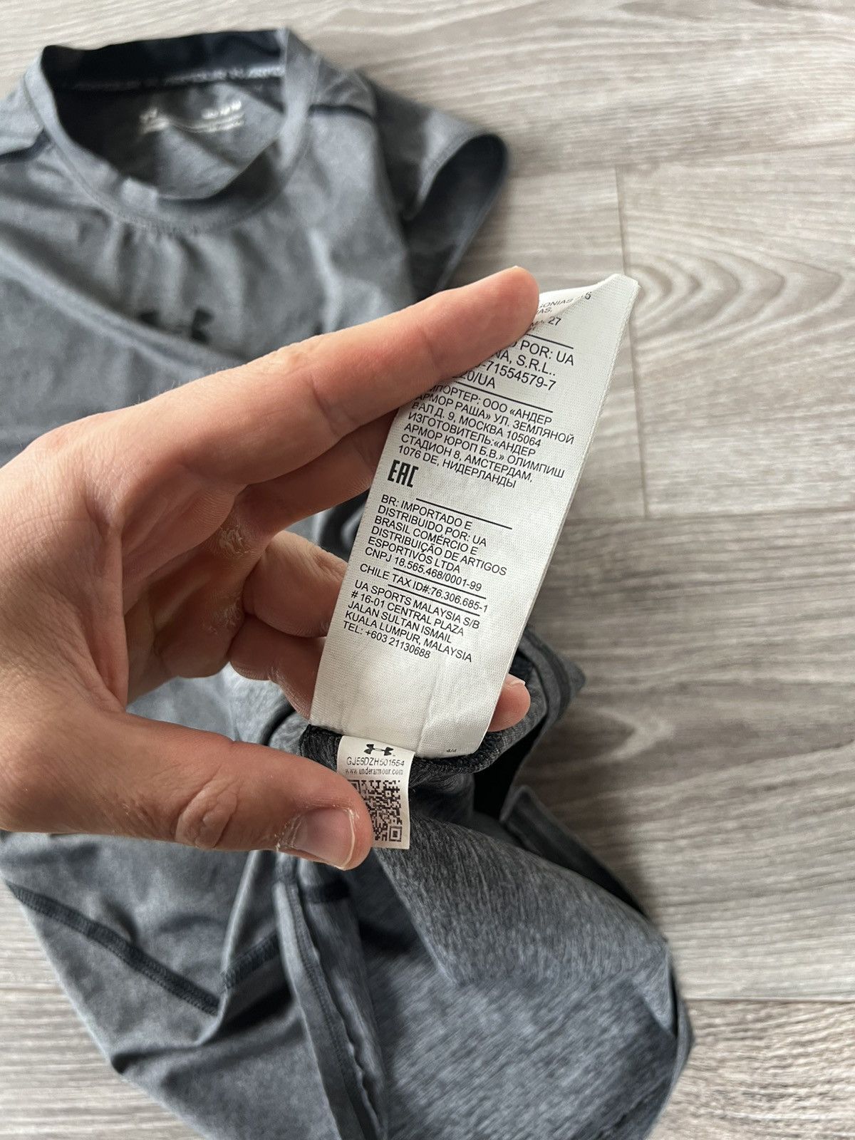 Other × Under Armour Under Armour Central Logo Onix Compression Heatgear Tee Size US M / EU 48-50 / 2 - 17 Thumbnail