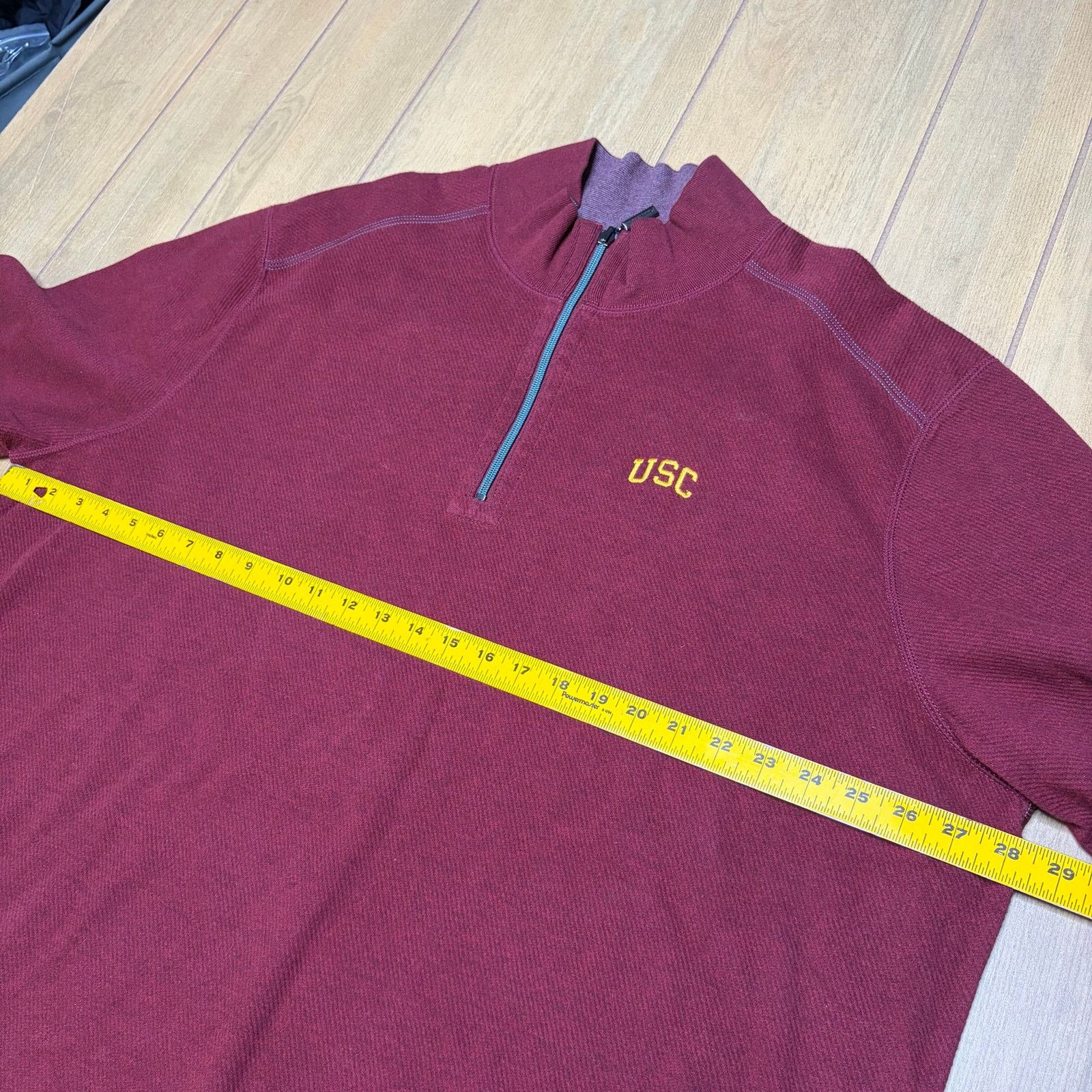 Tommy Bahama Tommy Bahama USC Trojans 2XL Quarter Zip Pullover Sweater Size US XXL / EU 58 / 5 - 5 Thumbnail