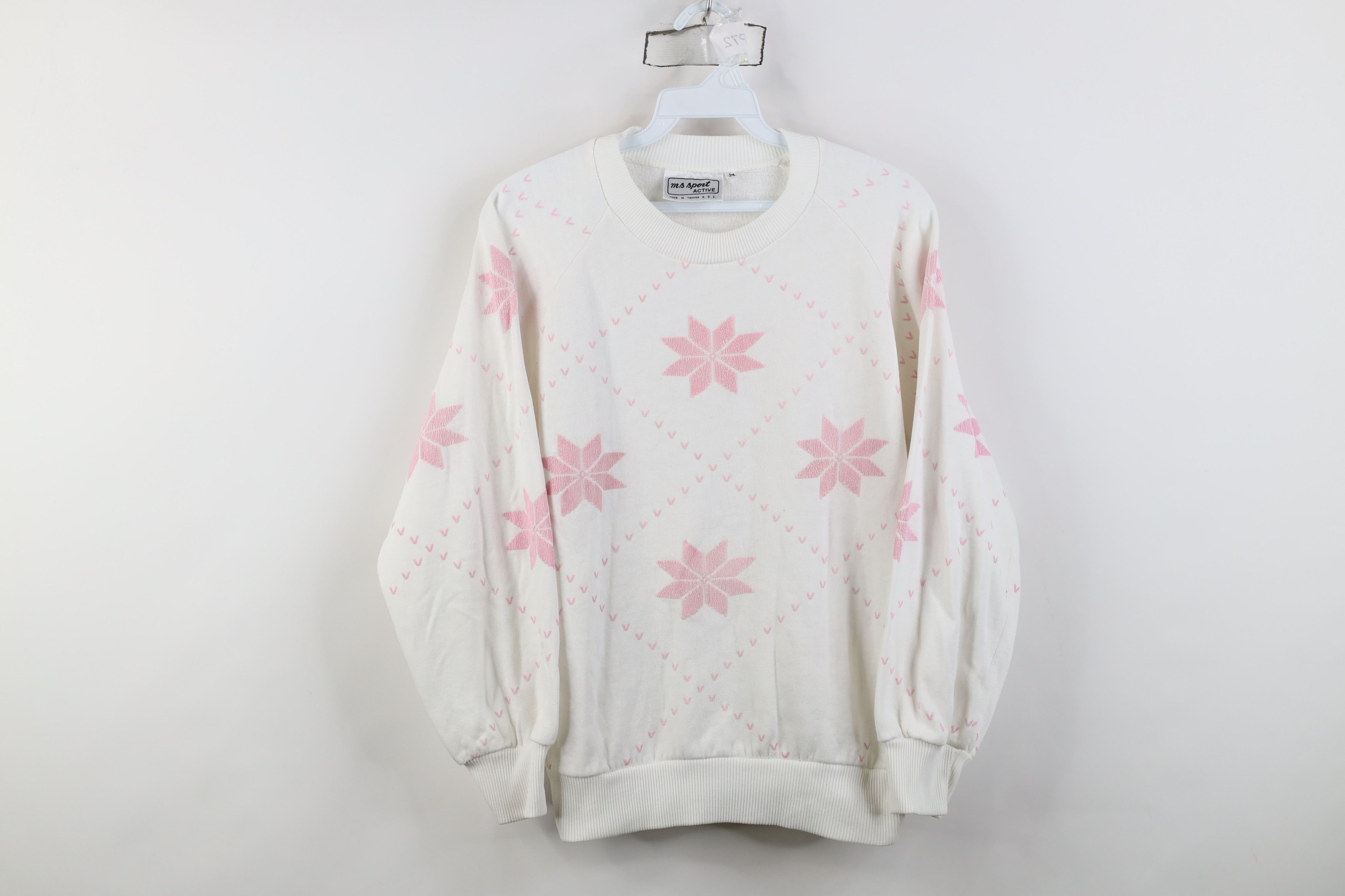 Vintage Vintage 80s 90s Streetwear Christmas Snowflake Sweatshirt Size M / US 6-8 / IT 42-44 - 1 Thumbnail