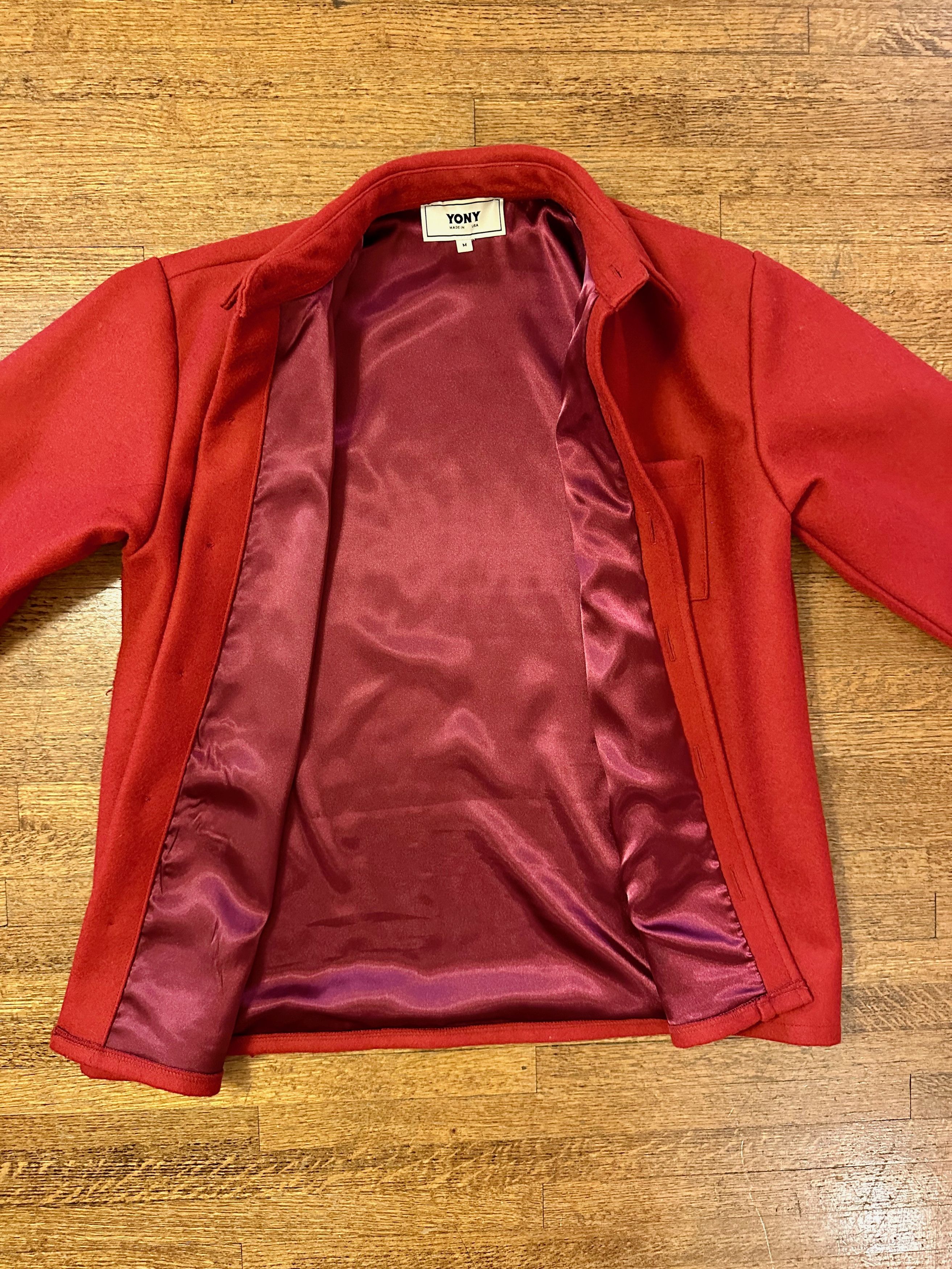 Vintage YONY Wool Shirt Jacket Size US M / EU 48-50 / 2 - 2 Thumbnail