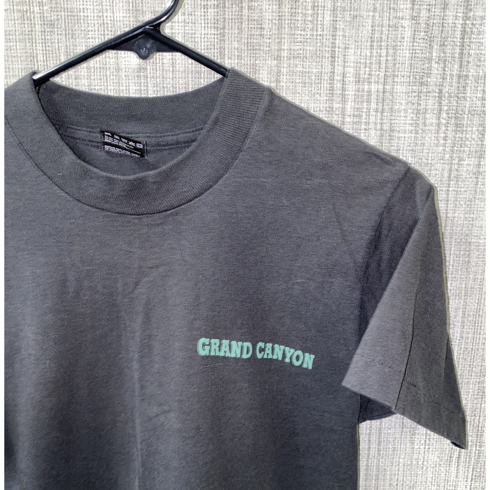 Fruit Of The Loom VINTAGE Fruit of the Loom Mens Black Short Sleeve T-Shirt Sz S USA Made CANYON Shirt Mens S Black T-Shirt Size US S / EU 44-46 / 1 - 3 Thumbnail