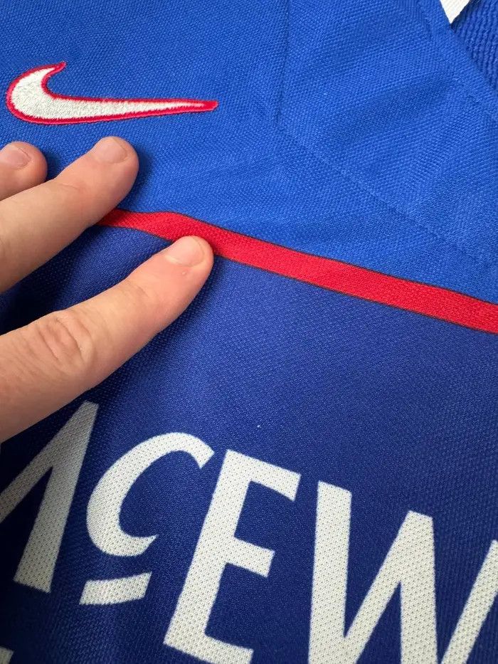 Nike Vintage Nike Rangers Glasgow 1997 1999 Home Shirt Jersey Size US M / EU 48-50 / 2 - 10 Thumbnail