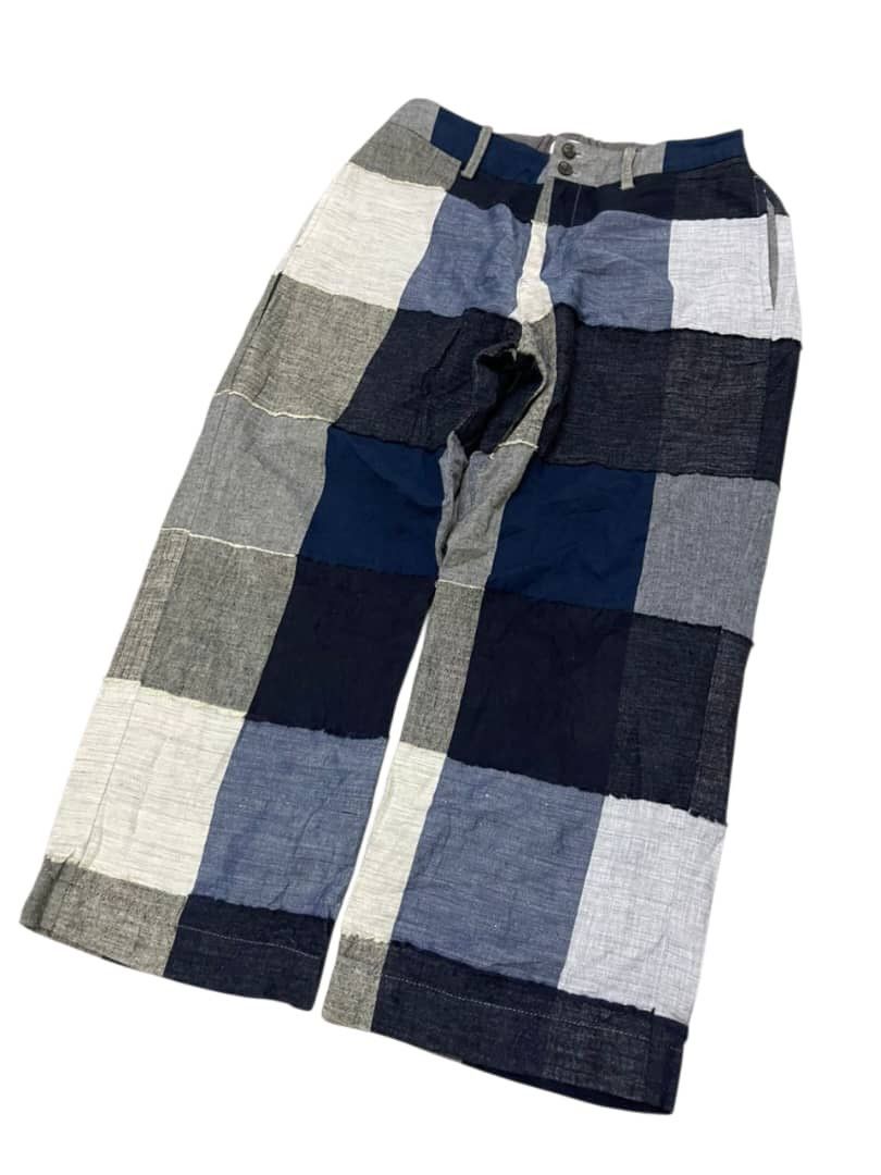 Issey Miyake Vintage Plantation x Issey Miyake Patchwork Wide Leg Pants Size US 29 - 11 Thumbnail