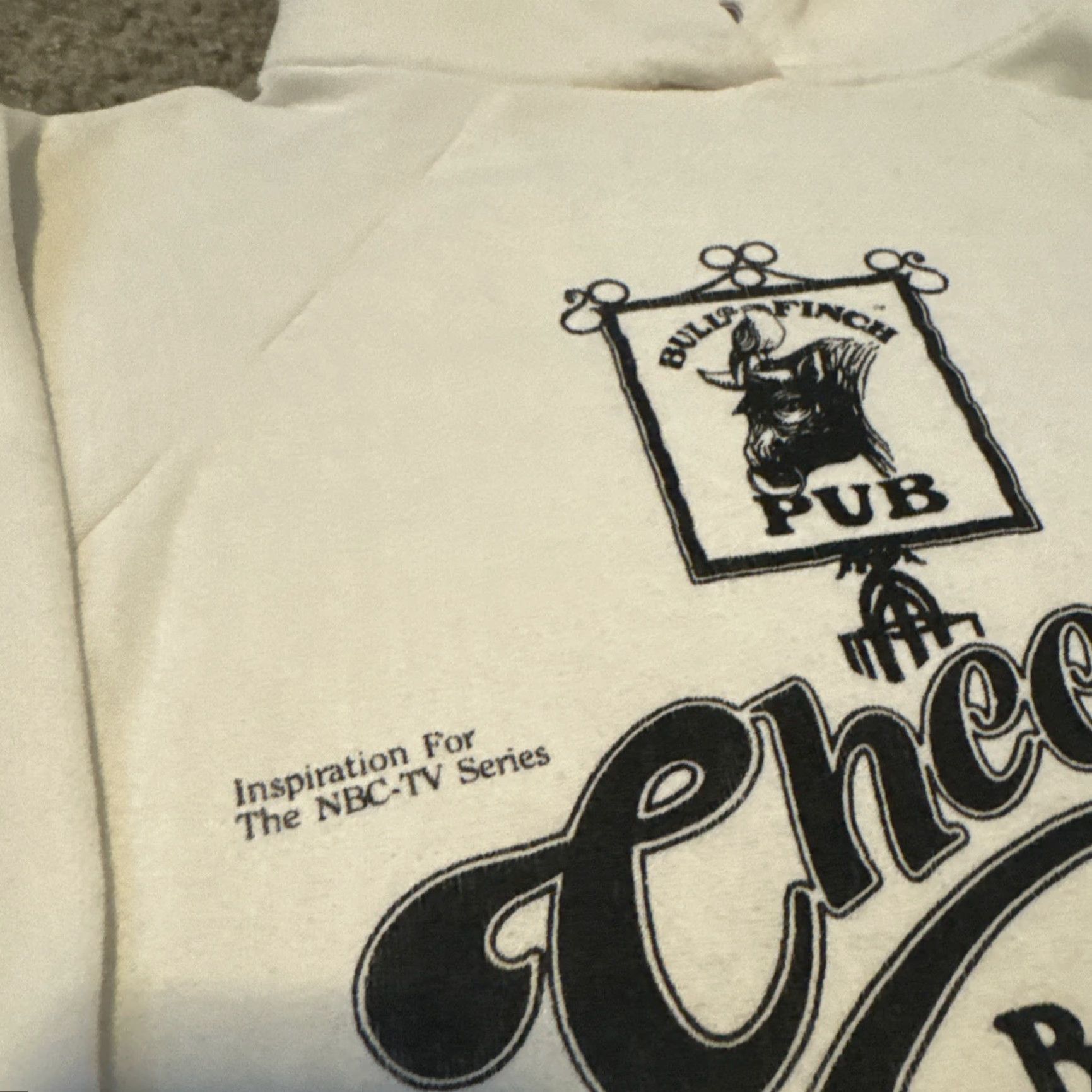 Vintage VINTAGE 80s Bull & Finch Pub CHEERS Bar Boston Promo Hoodie Sweatshirt White M Mens Unbranded Unisex Adults Pullover Size US M / EU 48-50 / 2 - 4 Thumbnail
