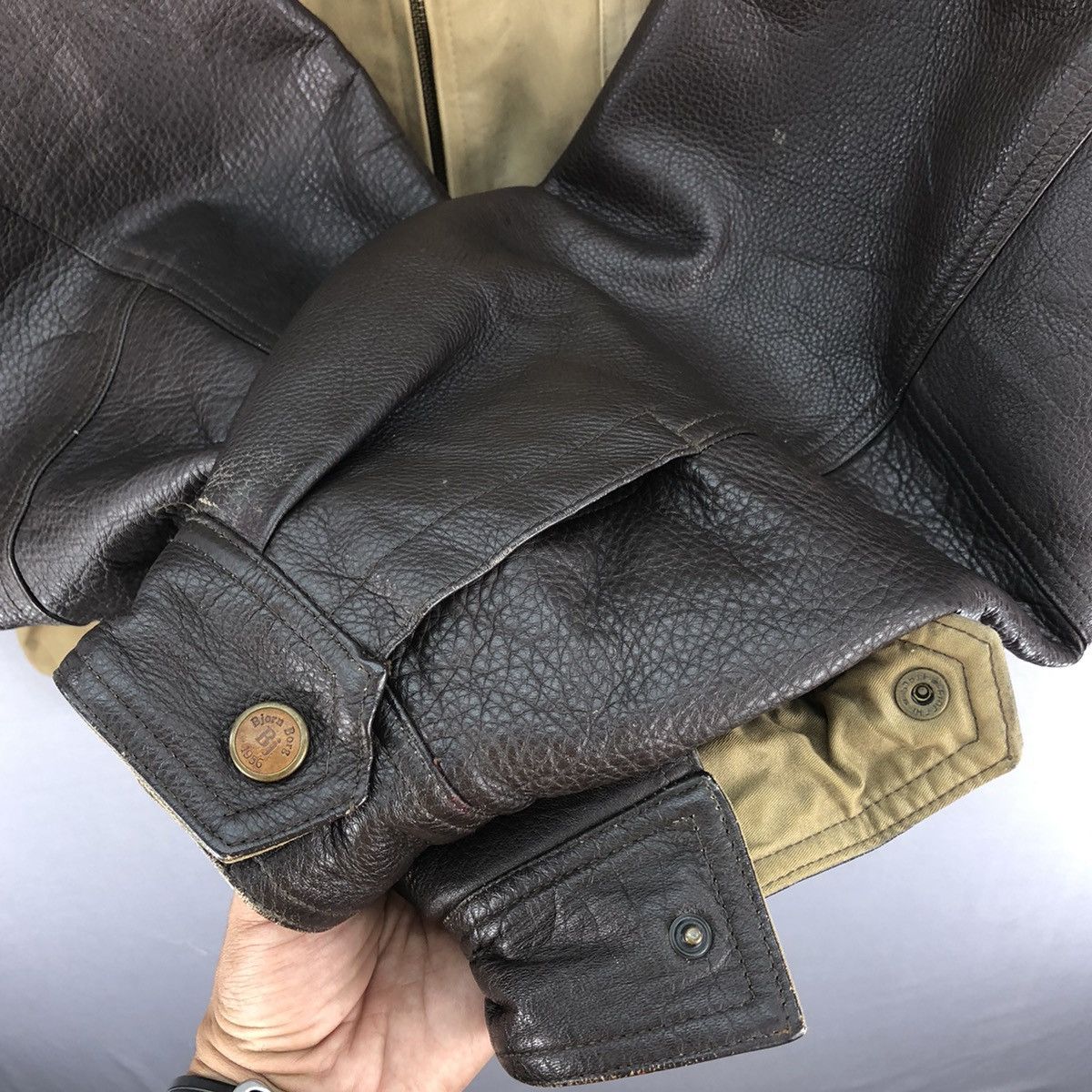 Bjorn Borg Vintage 90’s Bjorn Borg Leather Sleeve Jacket Size US XXL / EU 58 / 5 - 18 Thumbnail