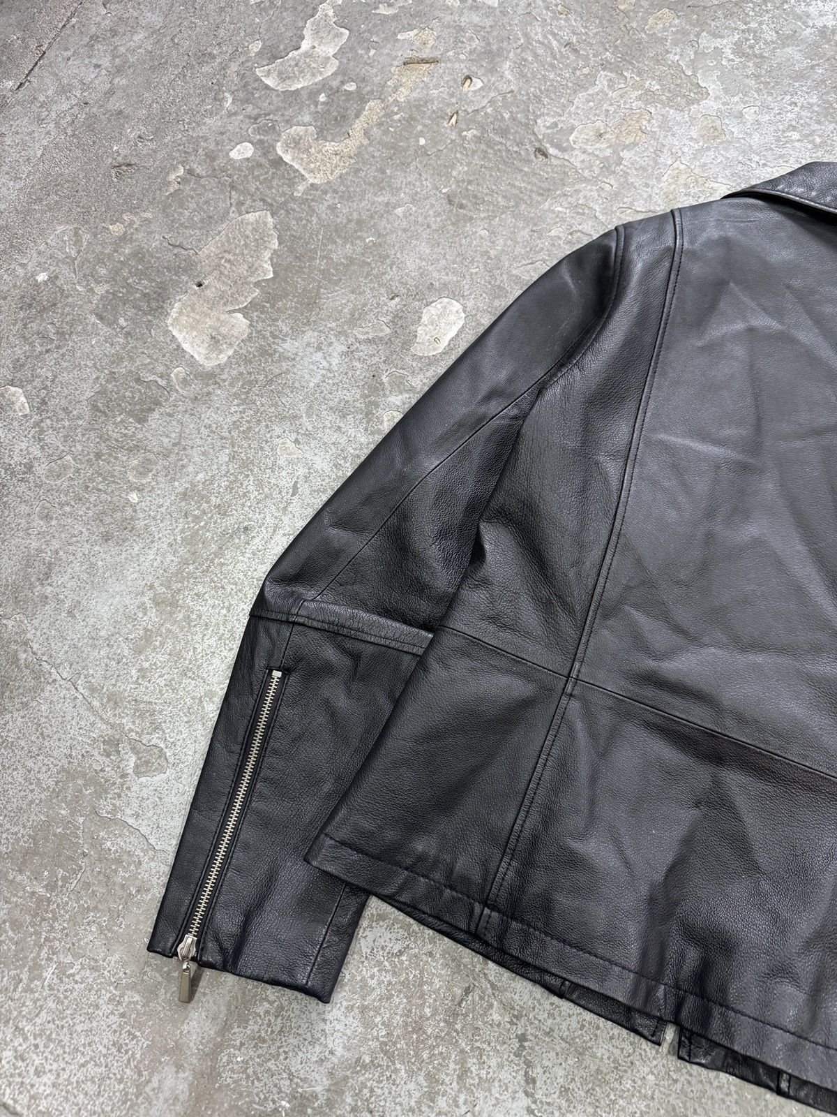 Japanese Brand Vintage Real Leather Avant Garde y2k Jacket Size S / US 4 / IT 40 - 11 Thumbnail