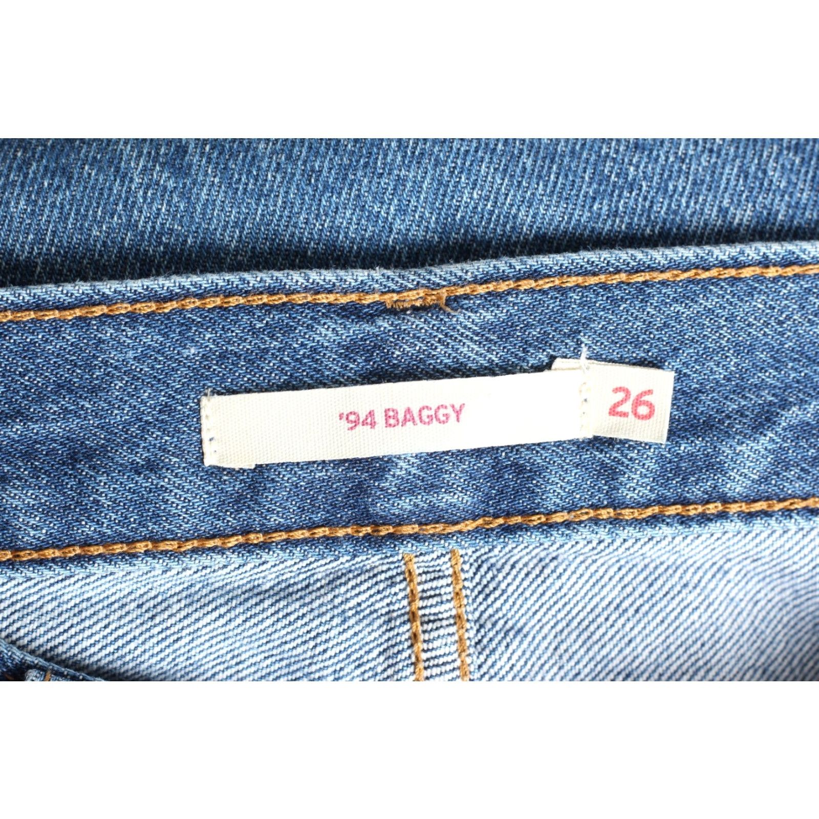 Levi's VINTAGE LEVI’S ’94 BAGGY Jeans Women 26 Regular W26 L31 Zip Fly, 5-Pocket Denim Blue Size 26" / US 2 / IT 38 - 7 Thumbnail