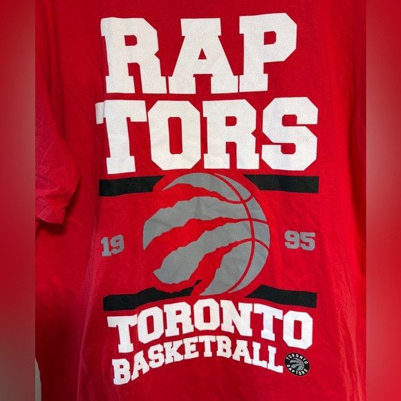 NBA Toronto Raptors 1995 Graphic Red T-Shirt Men’s Medium Size US M / EU 48-50 / 2 - 4 Thumbnail