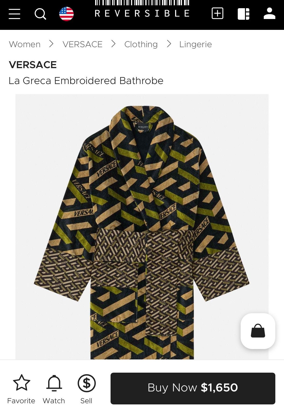 Versace Versace La Greca Embroidered Sequence Robes Size ONE SIZE - 5 Thumbnail