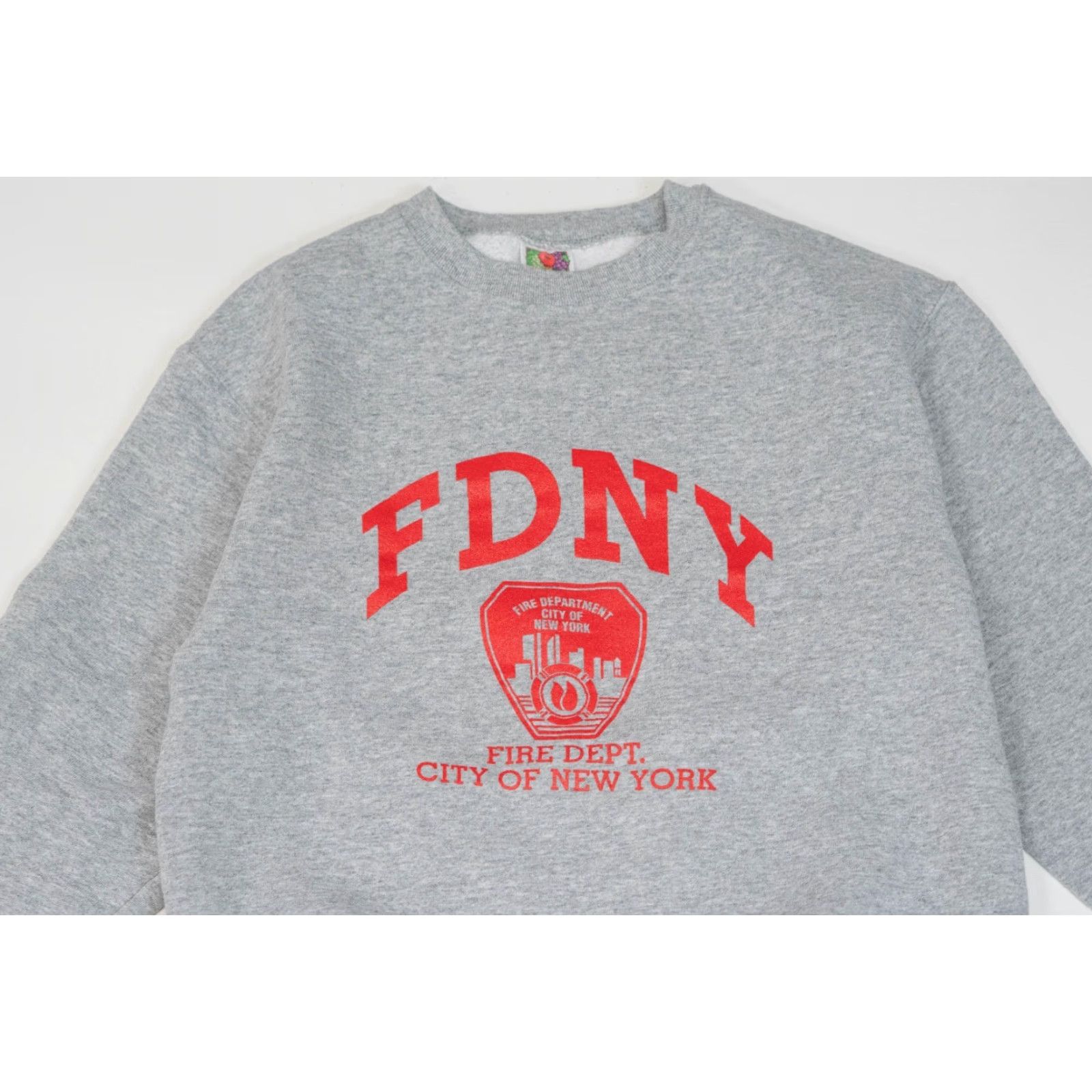Fruit Of The Loom VINTAGE FDNY New York Fire Department Crewneck Sweatshirt Men M Gray Nike Size US M / EU 48-50 / 2 - 3 Thumbnail