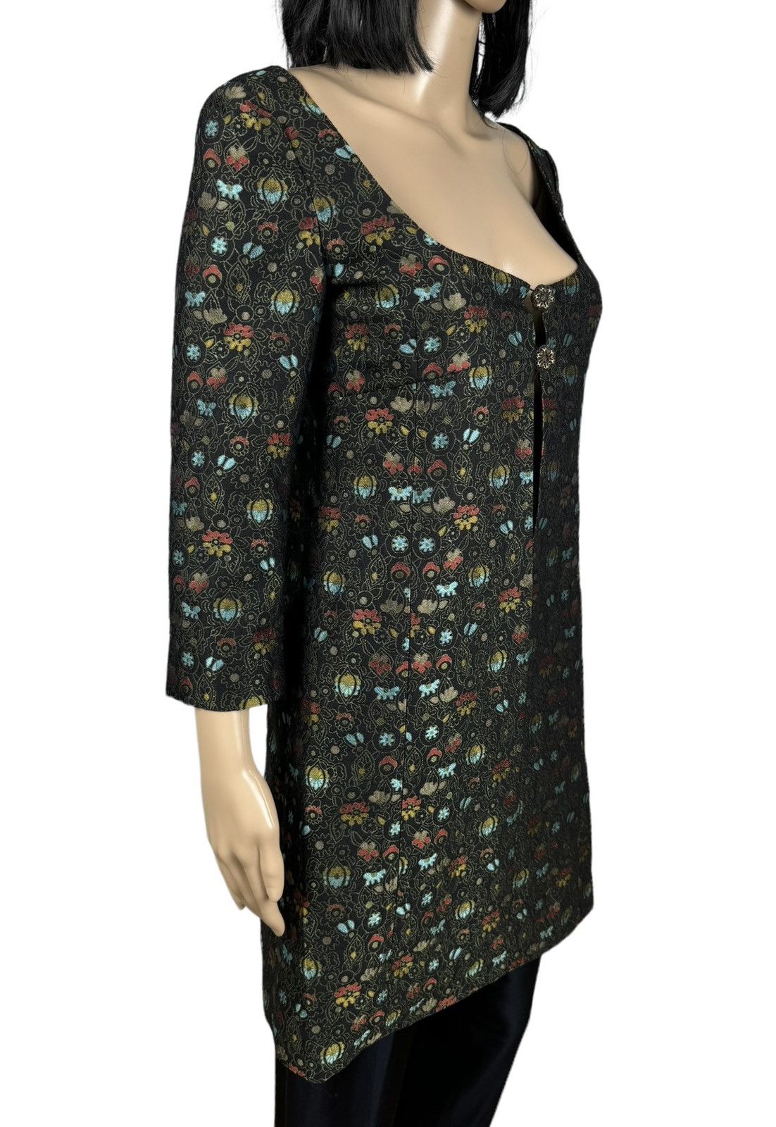 Miu Miu Miu Miu Coat Dress Wool Embroidered Floral Printed size 42 Size M / US 6-8 / IT 42-44 - 5 Thumbnail