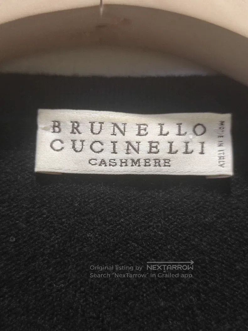 Brunello Cucinelli Brunello Cucinelli Black cashmere cardigan jacket Size S / US 4 / IT 40 - 4 Thumbnail