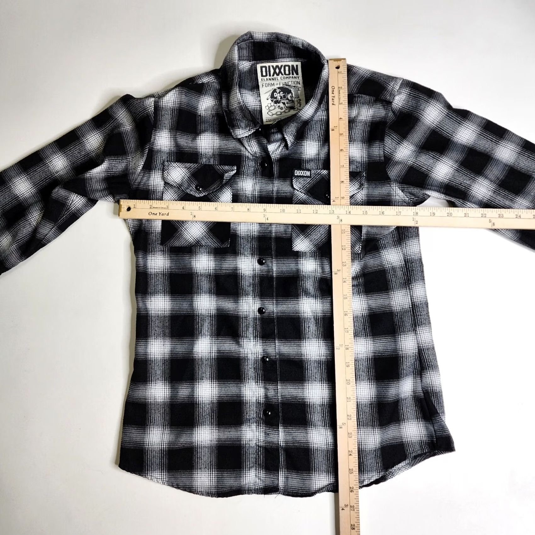 Vintage Dixxon Flannel Shirt Women's Medium Black Pearl Snap Size M / US 6-8 / IT 42-44 - 4 Thumbnail