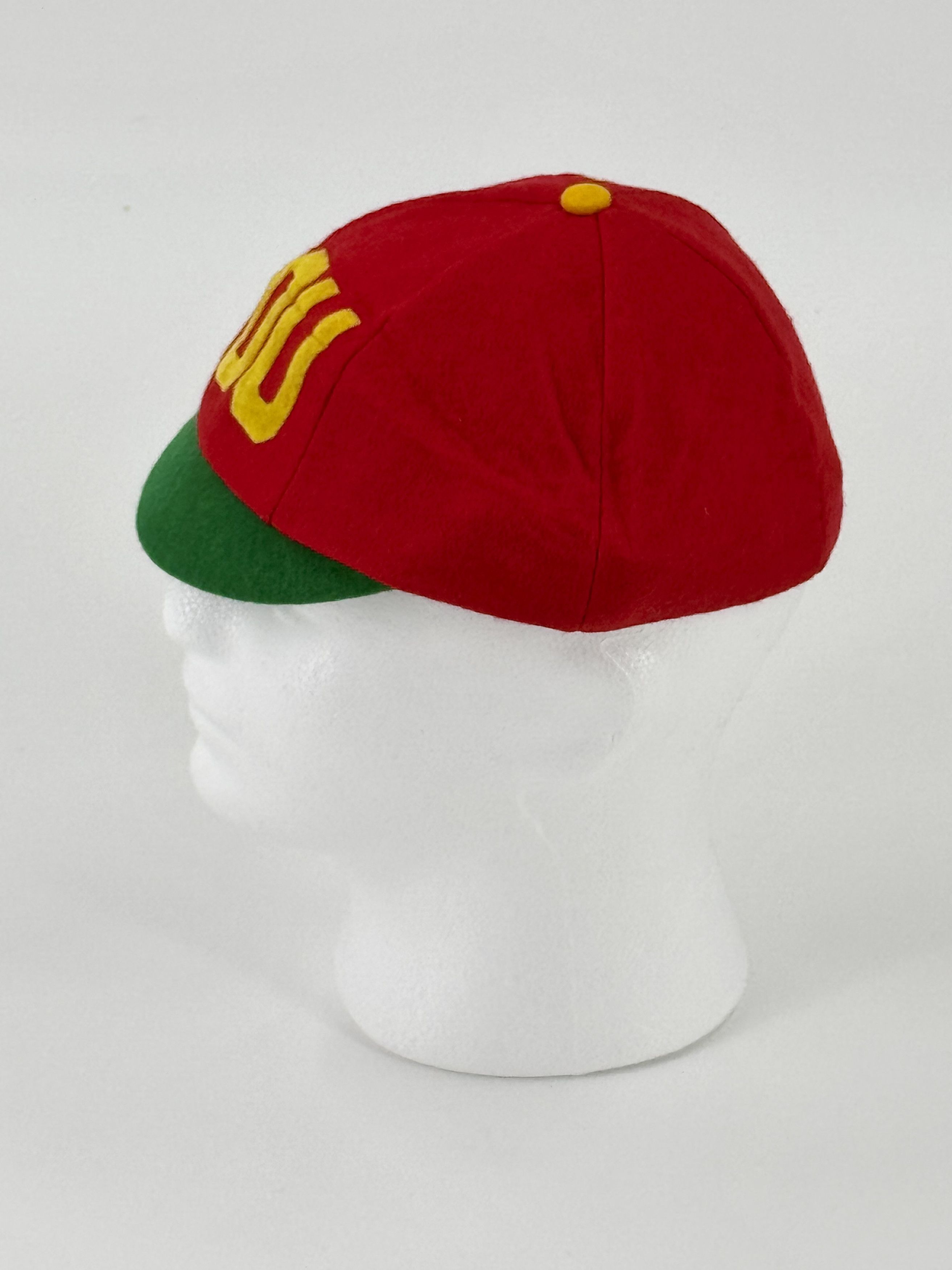 Vintage 1940s 1950s Denver University Red Wool Felt Hat 7 40s 50s Size ONE SIZE - 2 Thumbnail