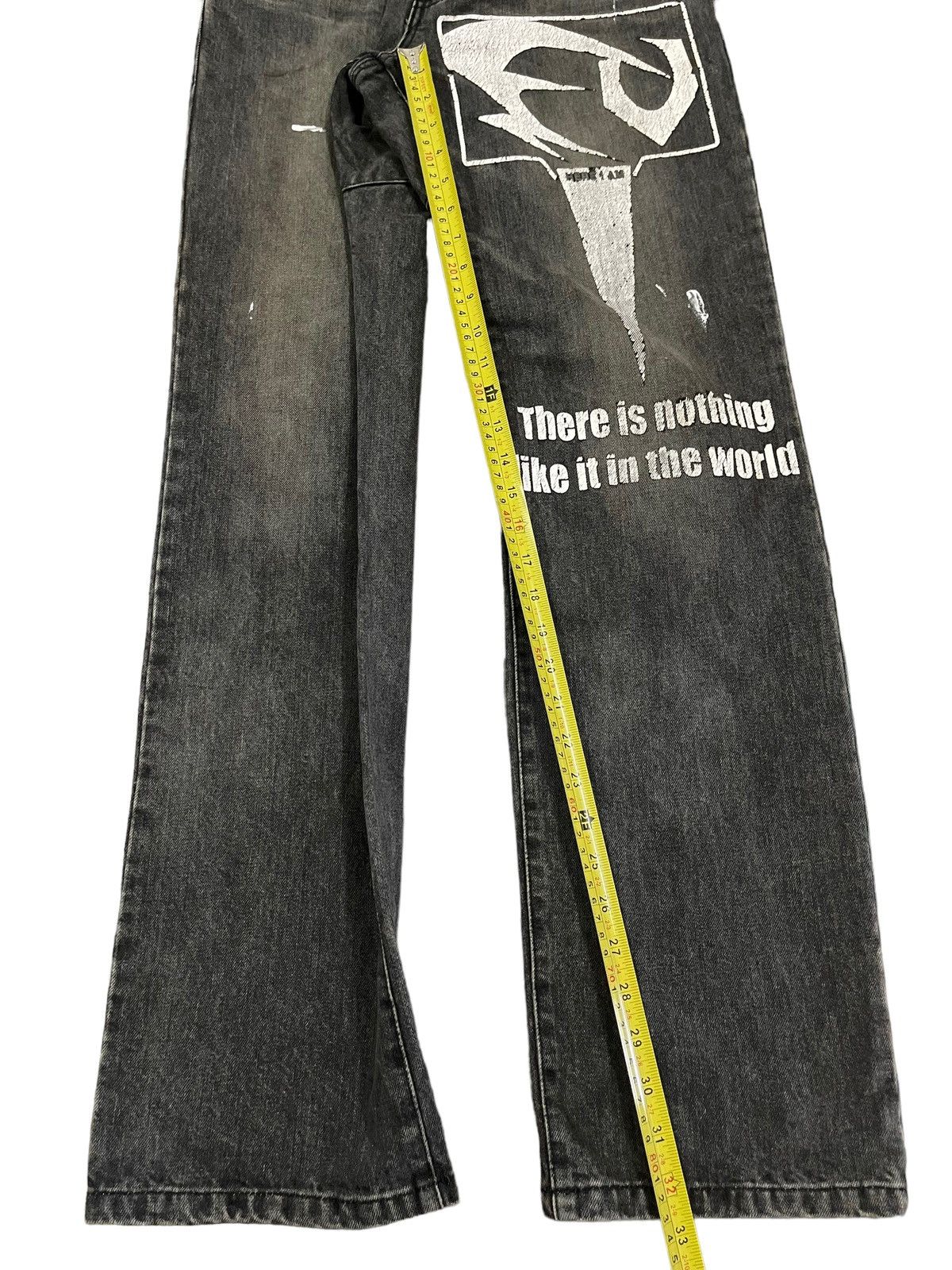 Beauty Beast Vintage Japanese Brand Painted Style Loose Jeans Size US 30 / EU 46 - 10 Thumbnail