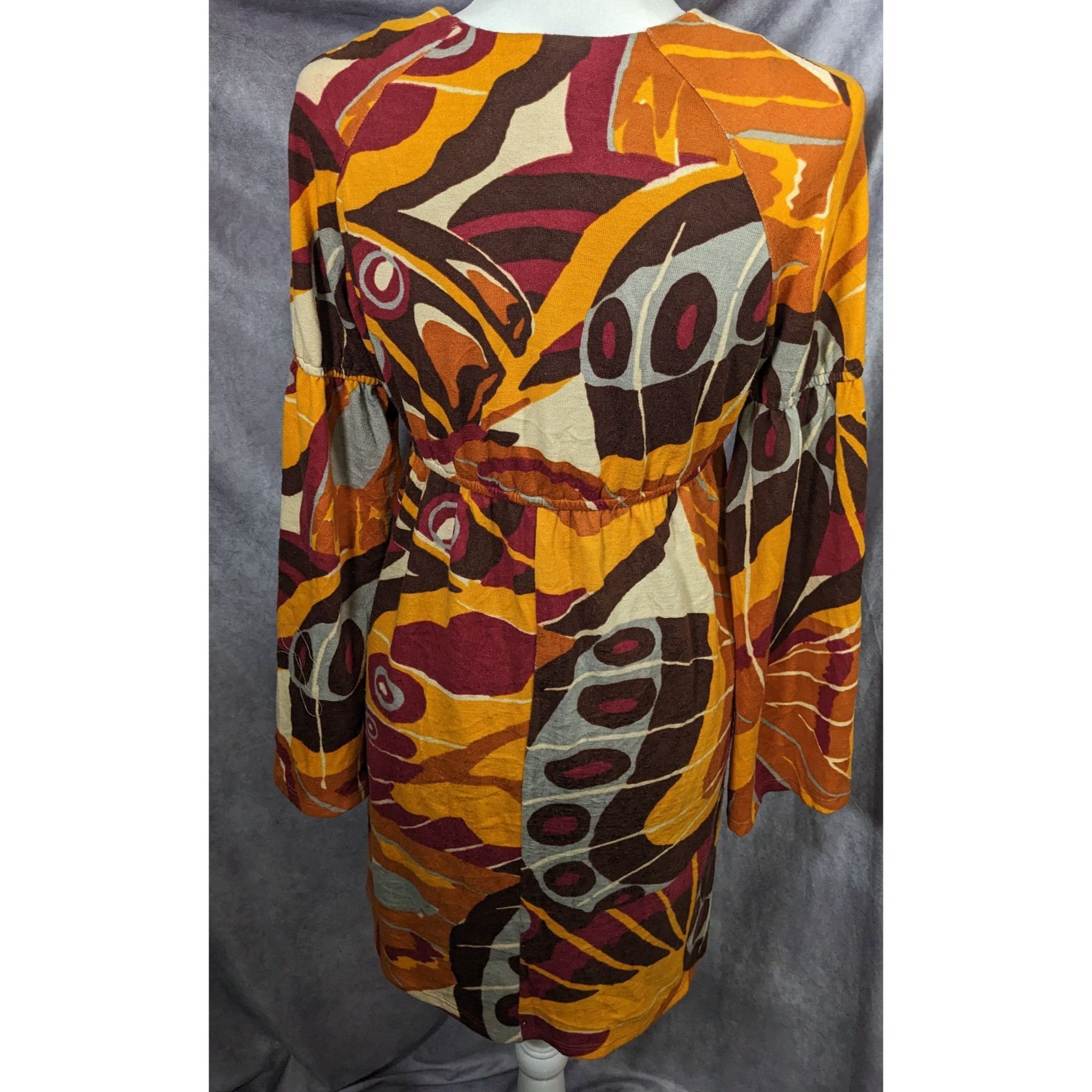 Other Judith March Retro Bell Sleeve Mini Dress Size L / US 10 / IT 46 - 5 Thumbnail