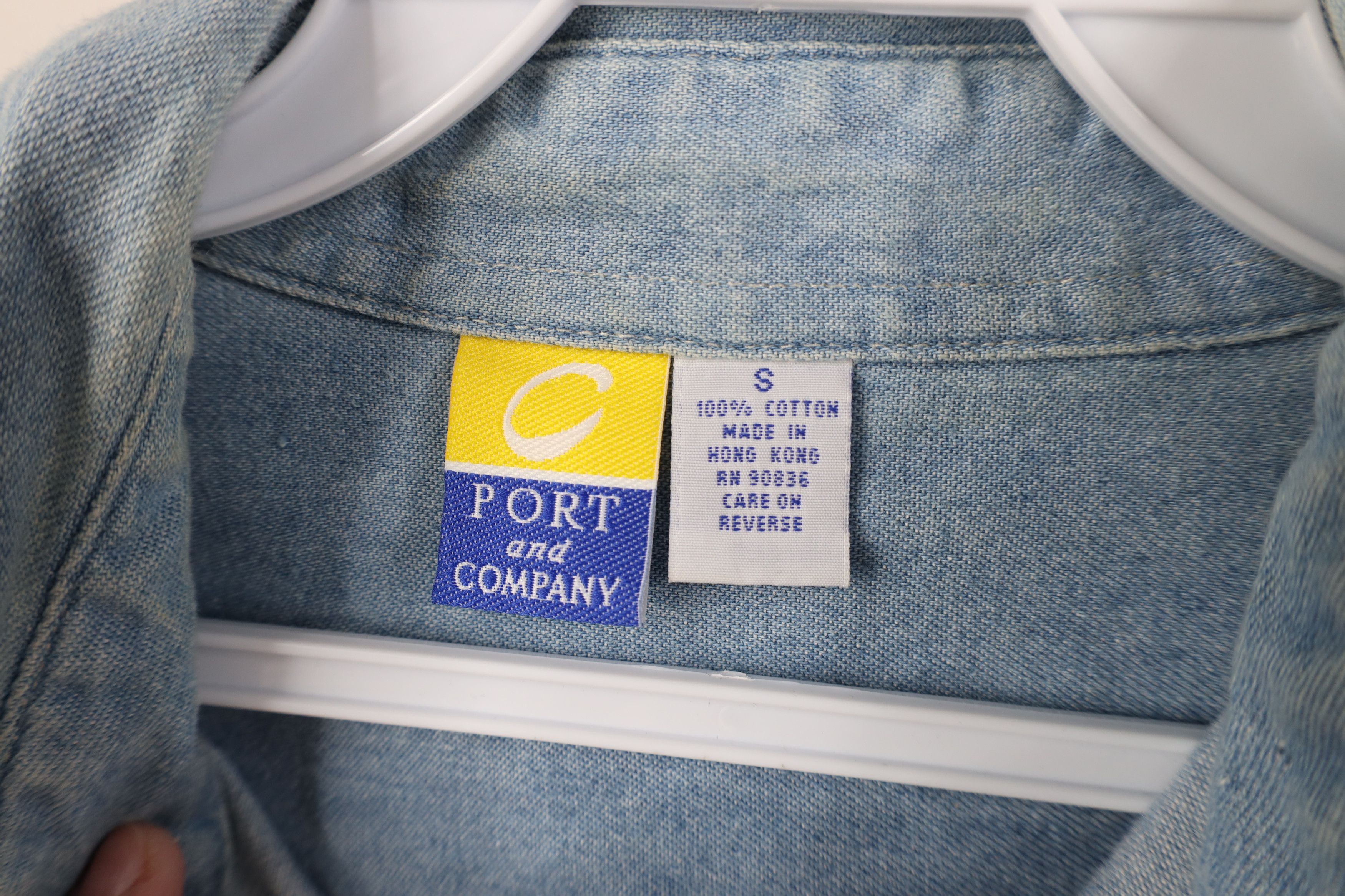 Vintage Vintage 90s Duathlon World Championship Denim Button Shirt Size US S / EU 44-46 / 1 - 10 Thumbnail