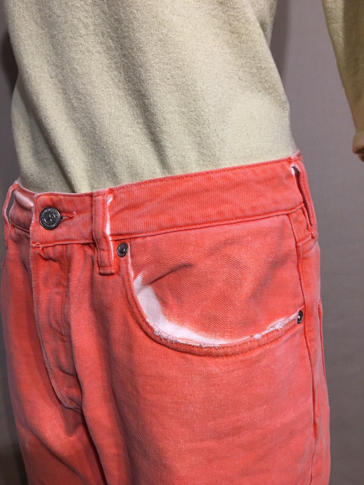 Golden Goose Golden Goose Deluxe Brand Peach White Jeans Size 30 Size 30" / US 8 / IT 44 - 7 Thumbnail