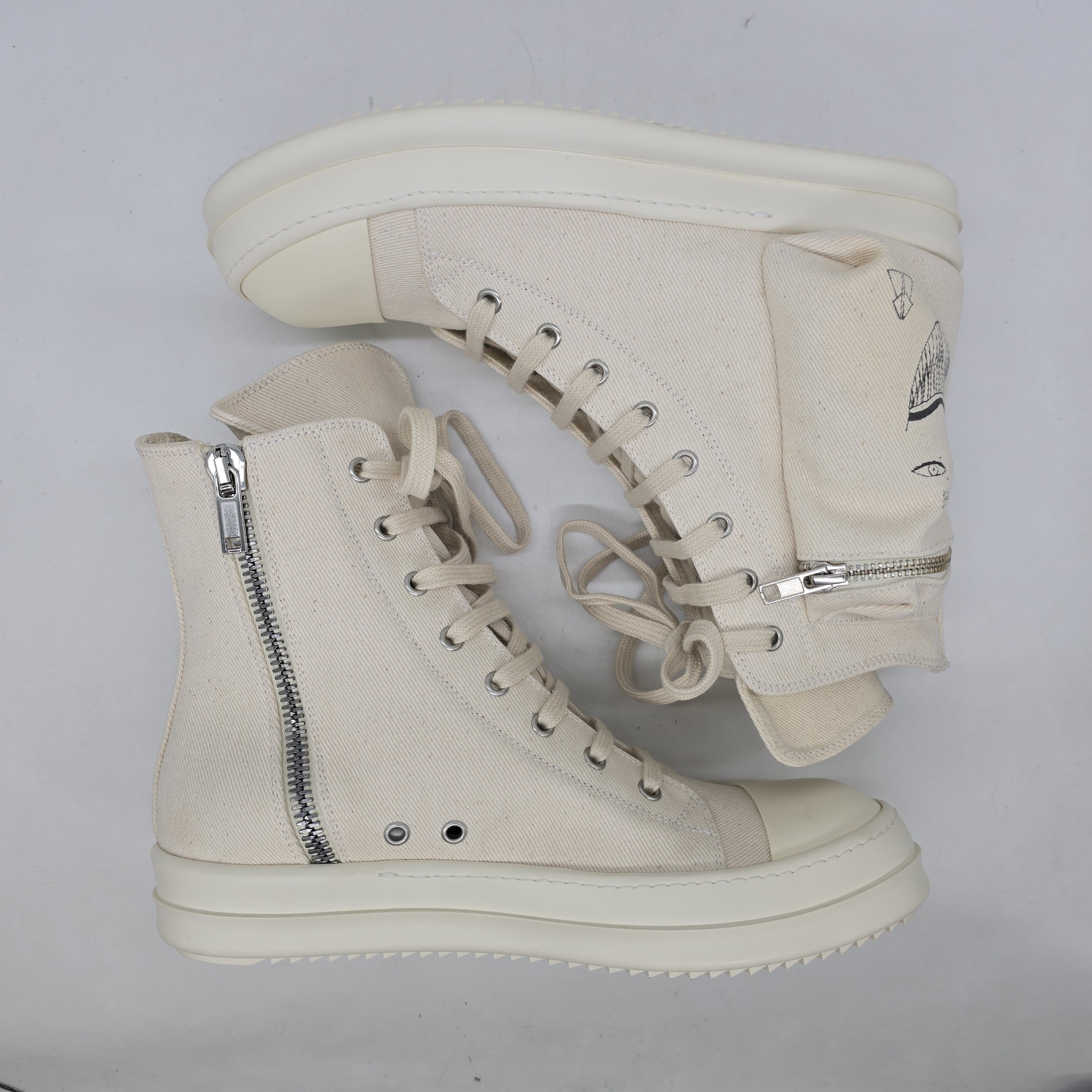 Rick Owens Rick Owens Drkshdw - Cargo Pocket Ramones Size US 9 / EU 42 - 4 Thumbnail