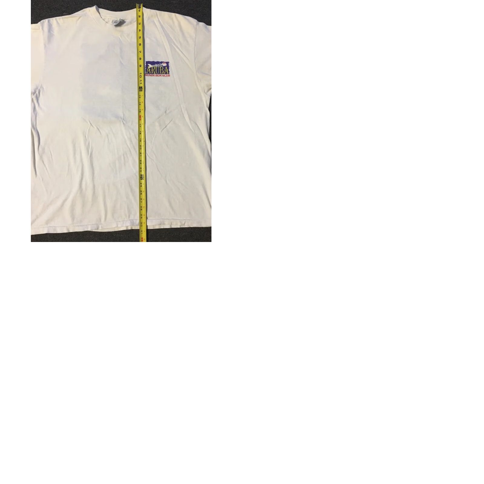 Vintage VINTAGE Aruba Beach Bum Club Faded Shirt 2XL White USA Surf Grunge Vaporwave 80s 90s Ocean Pacific Billabong Sti tch Graphic Tee Men Size US XXL / EU 58 / 5 - 9 Thumbnail