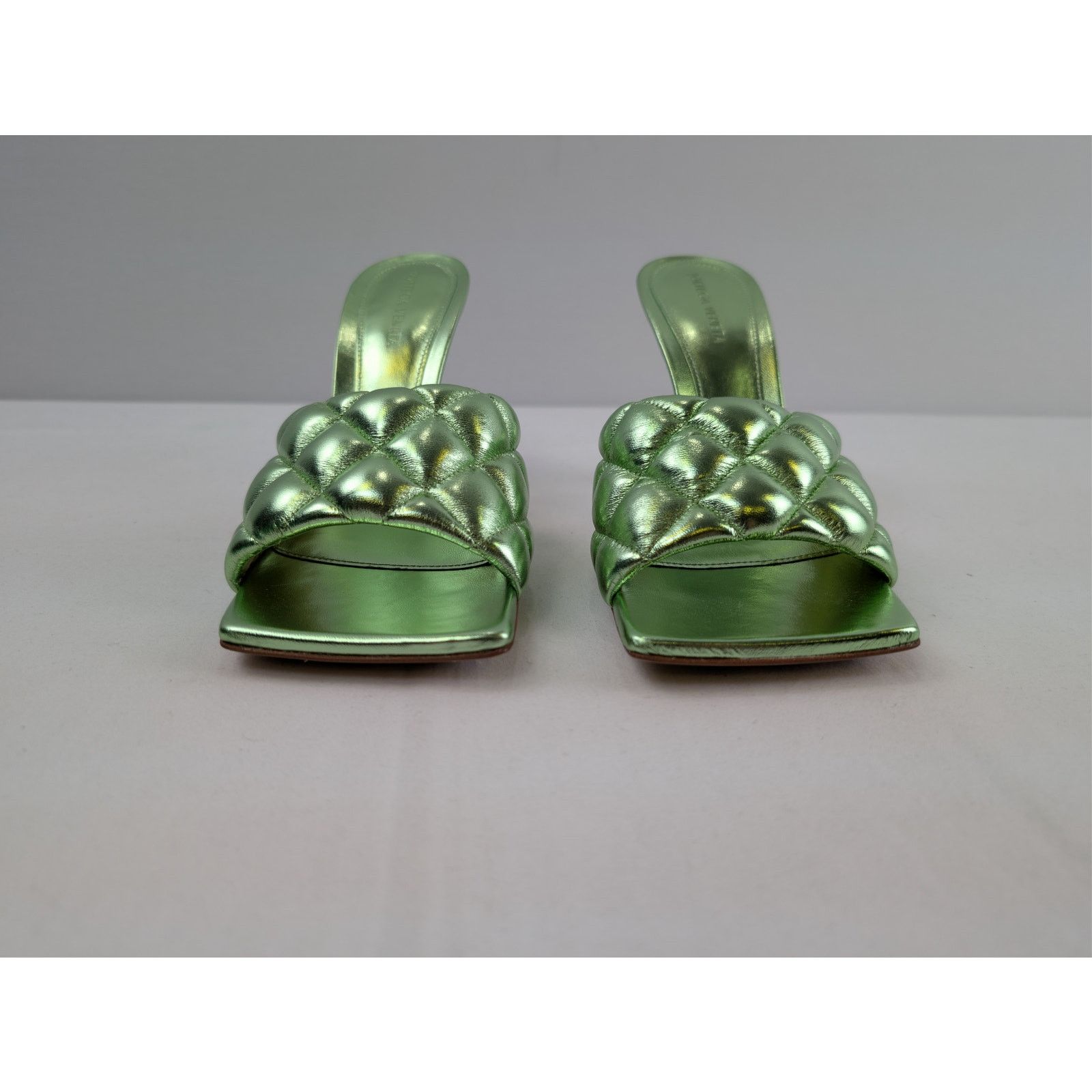 Bottega Veneta o1rshd1 Reflection Matelasse Padded Sandal in Pistachio Size US 9.5 / IT 39.5 - 8 Thumbnail