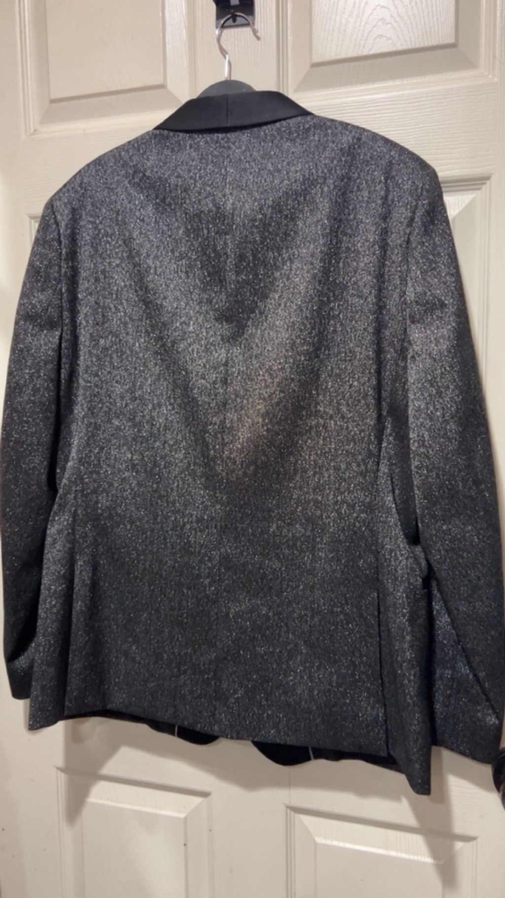 Other Men's JF J.Ferrar Gray & Black Slim Fit Sport Coat 46R Size 46R - 7 Thumbnail