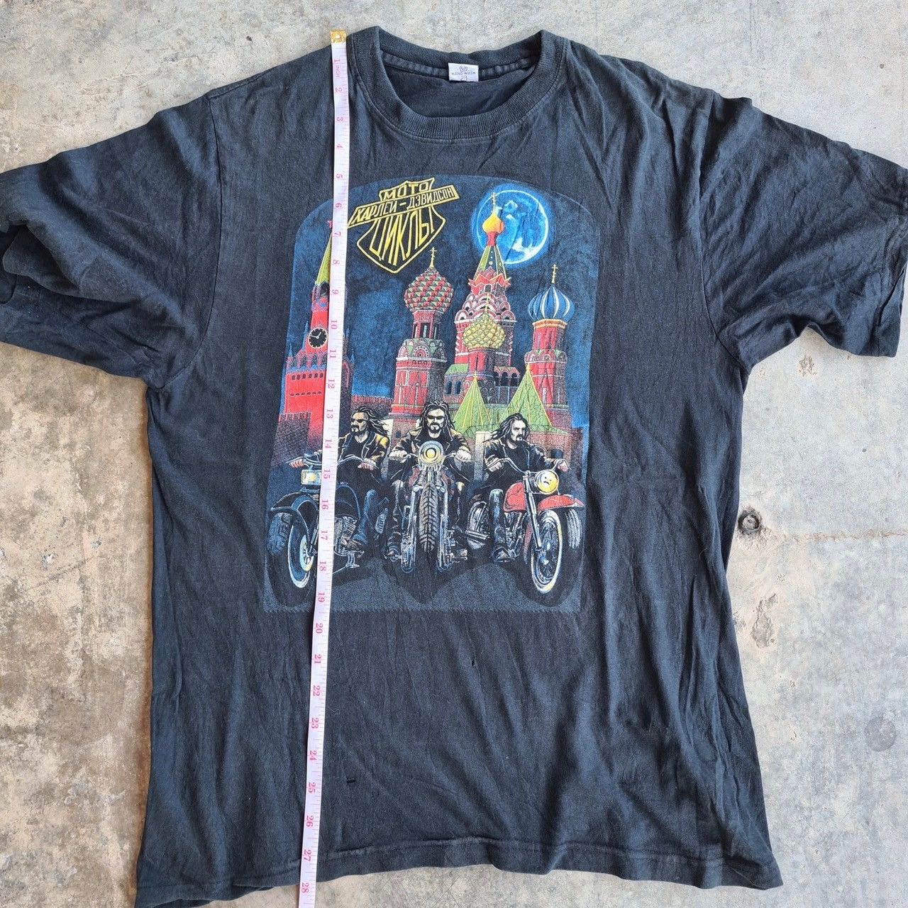 Harley Davidson × Vintage *RARE* VINTAGE 90s HARLEY DAVDISON MOSCOW RUSSIA BIKER TEAM Size US L / EU 52-54 / 3 - 7 Thumbnail