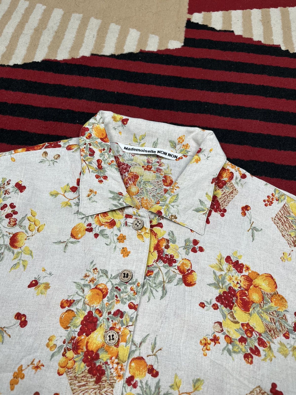 Mademoiselle Non Non Mademoiselle Non Non Fruit Print Shirt Size US S / EU 44-46 / 1 - 3 Thumbnail