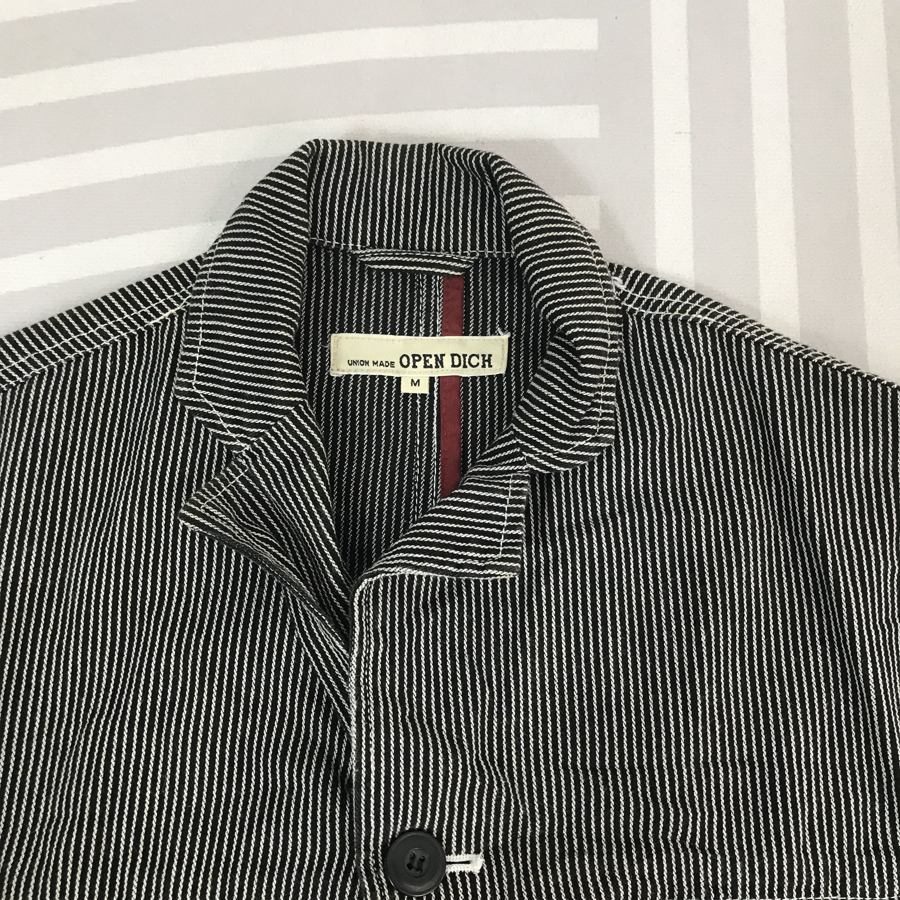 Japanese Brand Vintage Open Dich hickory button Jacket Size US M / EU 48-50 / 2 - 8 Thumbnail