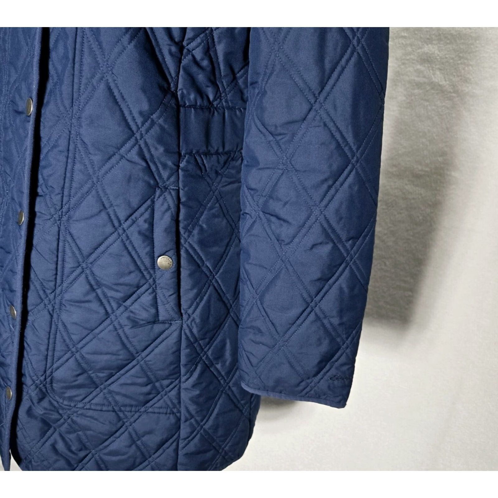 Eddie Bauer Eddie Bauer Womens PXS Quilted Jacket Blue Snap Button Pockets Lightweight Size XS / US 0-2 / IT 36-38 - 6 Thumbnail
