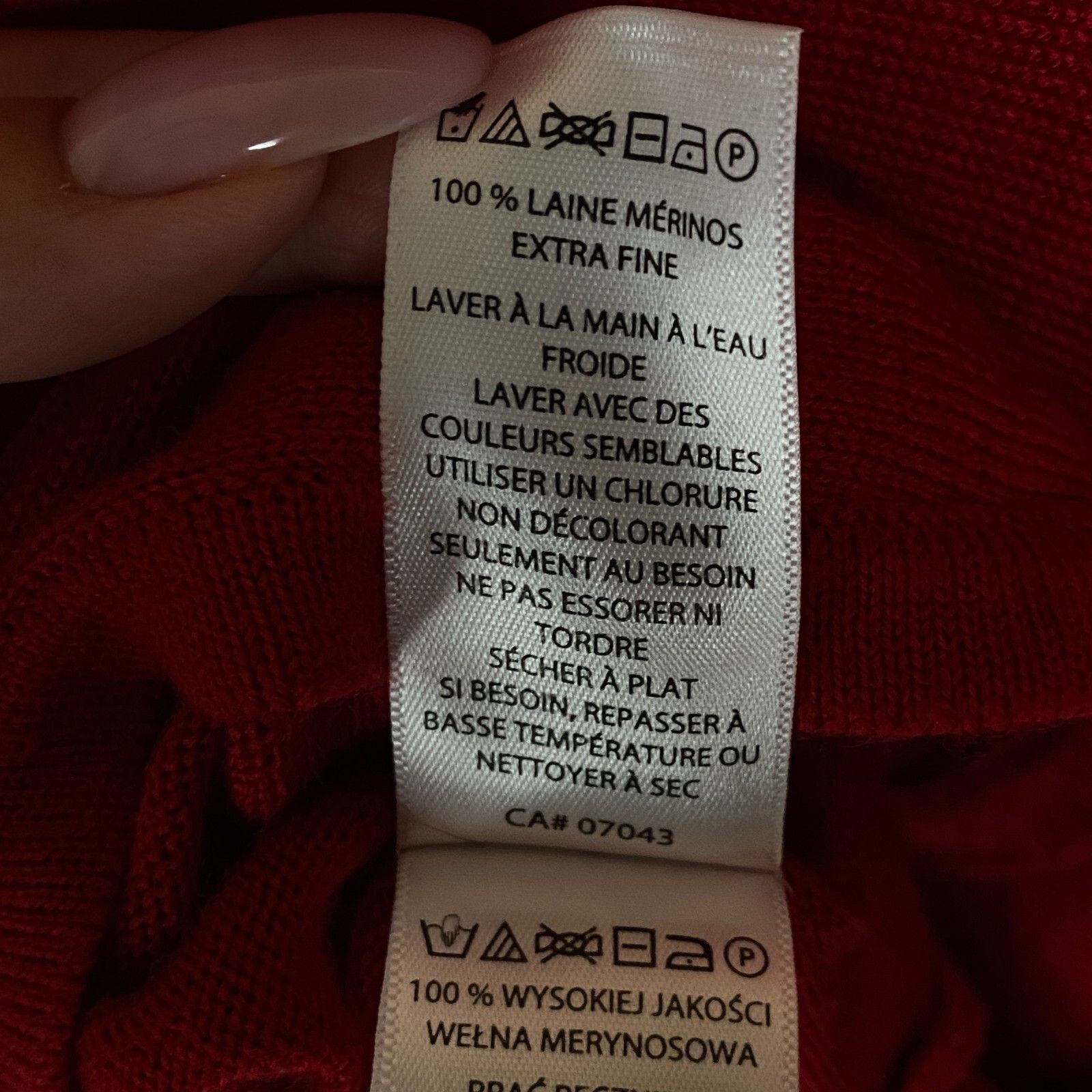 Other Max Studio Sweater Merino Wool Size M Red Long Sleeve ` Size M / US 6-8 / IT 42-44 - 9 Thumbnail