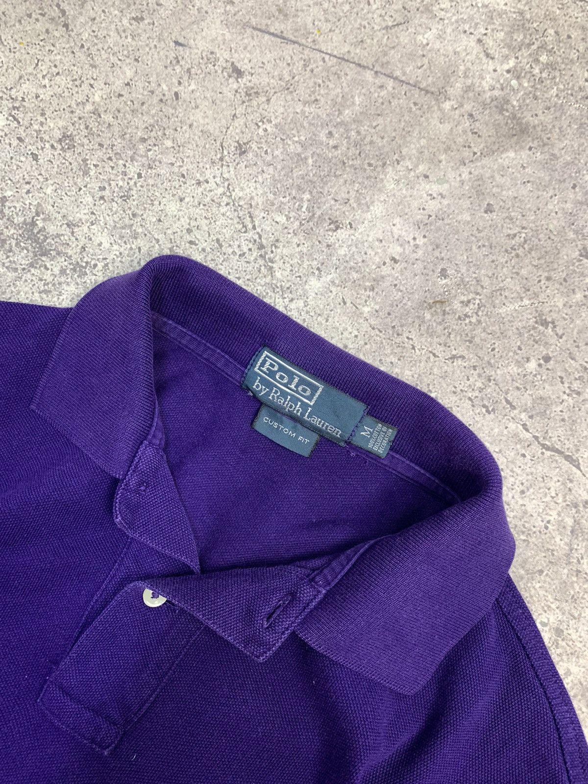 Polo Ralph Lauren × Vintage Vintage Long sleeve Polo Ralph Lauren regby faded Size US M / EU 48-50 / 2 - 10 Thumbnail