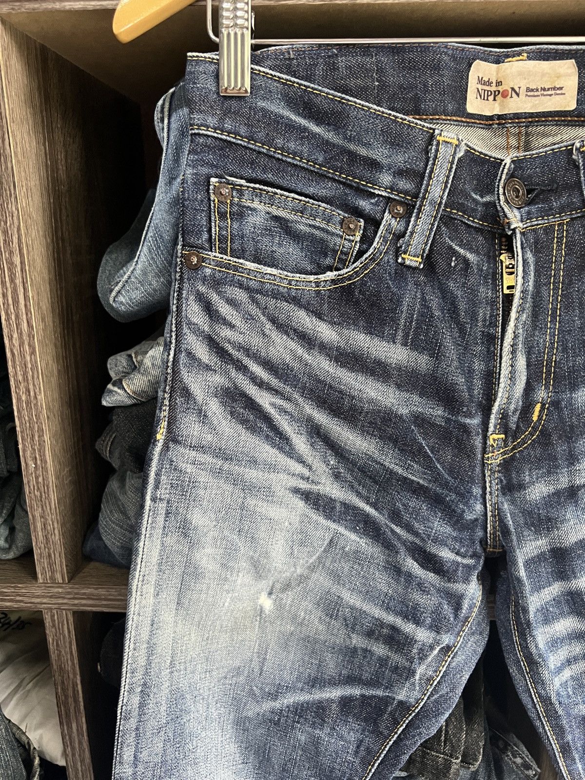 Japanese Brand 🔥Back Number Premium Vintage Flared Denim Size US 29 - 8 Thumbnail