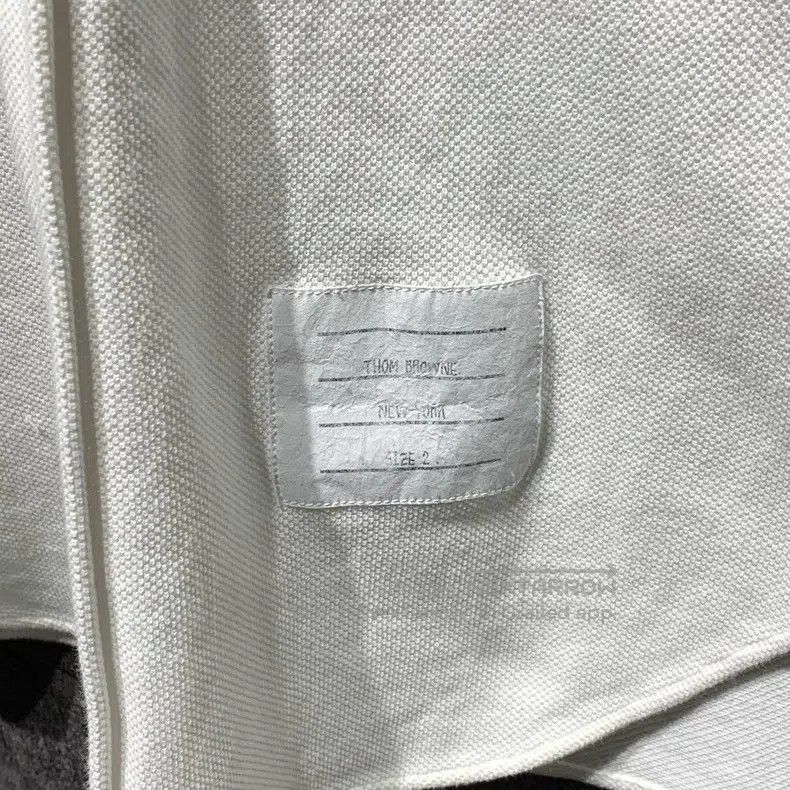 Thom Browne Thom Browne Waffle Double Sleeve Logo Shirt Size US M / EU 48-50 / 2 - 4 Thumbnail