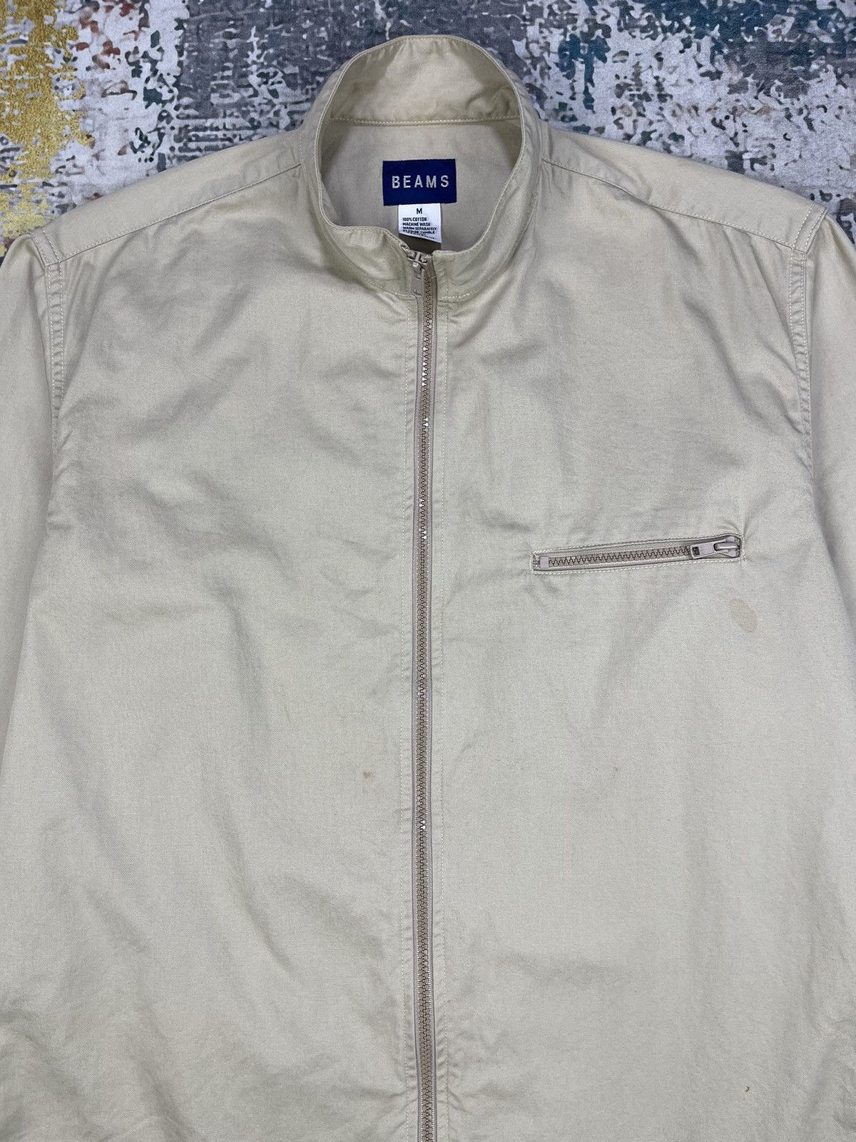Beams Plus Vtg BEAMS Casual Zipper Overshirt Jackets Size US S / EU 44-46 / 1 - 3 Thumbnail