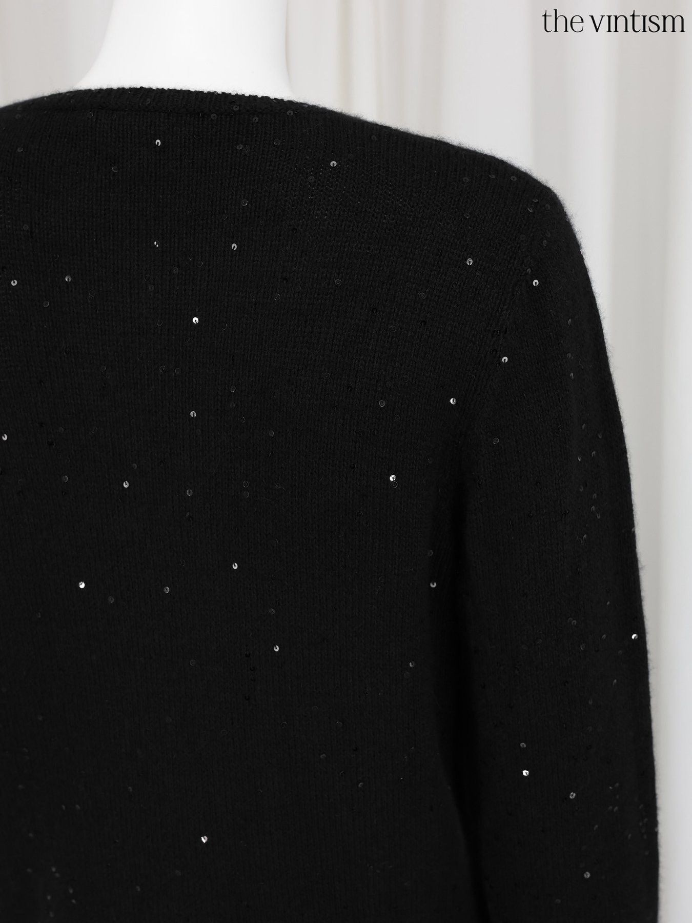 Brunello Cucinelli Brunello Cucinelli Cashmere & Silk Sequined V-Neck Sweater Size XXL / US 16-18 / IT 52-54 - 8 Thumbnail