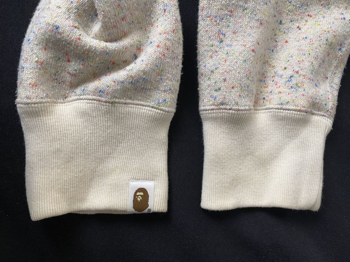Bape A Bathing Ape Bape Knitted Jacket Hoodie XL Beige Rainbow Size US XL / EU 56 / 4 - 6 Thumbnail