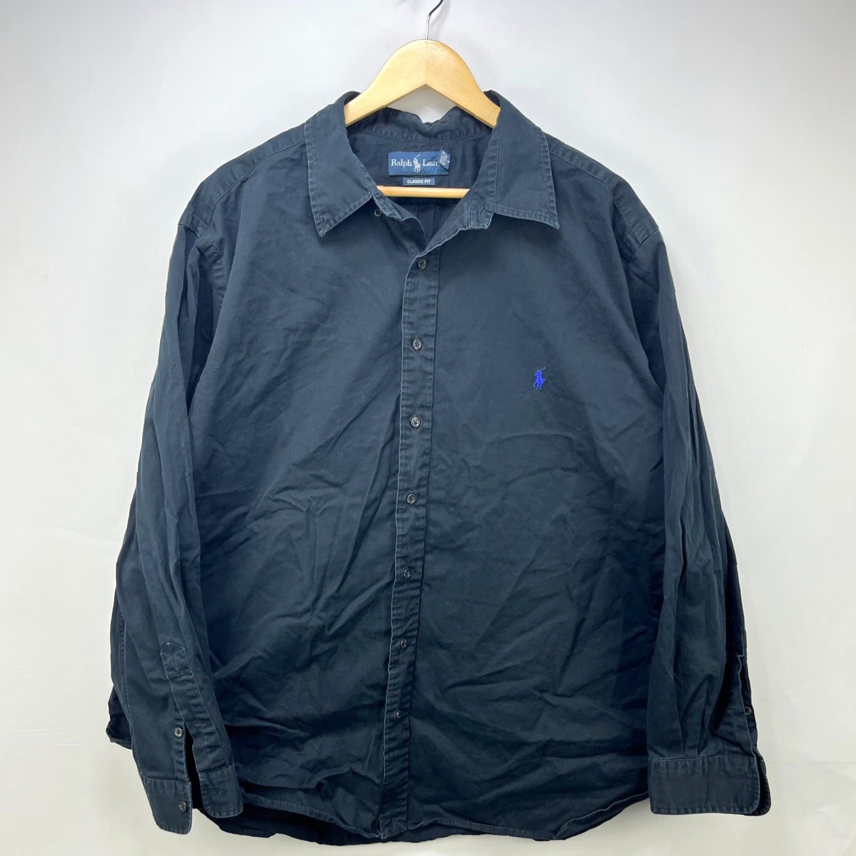 Polo Ralph Lauren VINTAGE Polo Ralph Lauren Button-Up Long Sleeve Shirt Black 2XL Mens Polo Ralph Lauren Button-Up Long Sleeve Shirt Black 2XL Mens Size US XXL / EU 58 / 5 - 2 Thumbnail