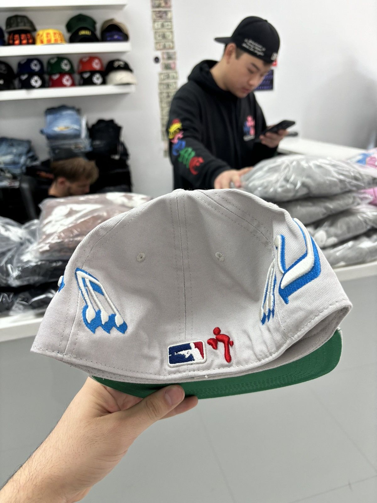murd333r.fm Murd333r FM grey cap 7 1/2 Size ONE SIZE - 2 Thumbnail
