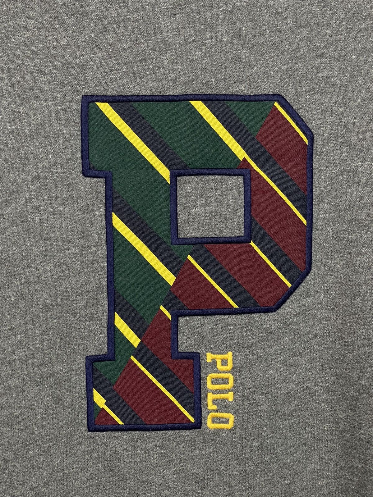 Polo Ralph Lauren Polo Ralph Lauren Big Logo P Grey Cotton Sweatshirt Size XXL Size US XXL / EU 58 / 5 - 10 Thumbnail