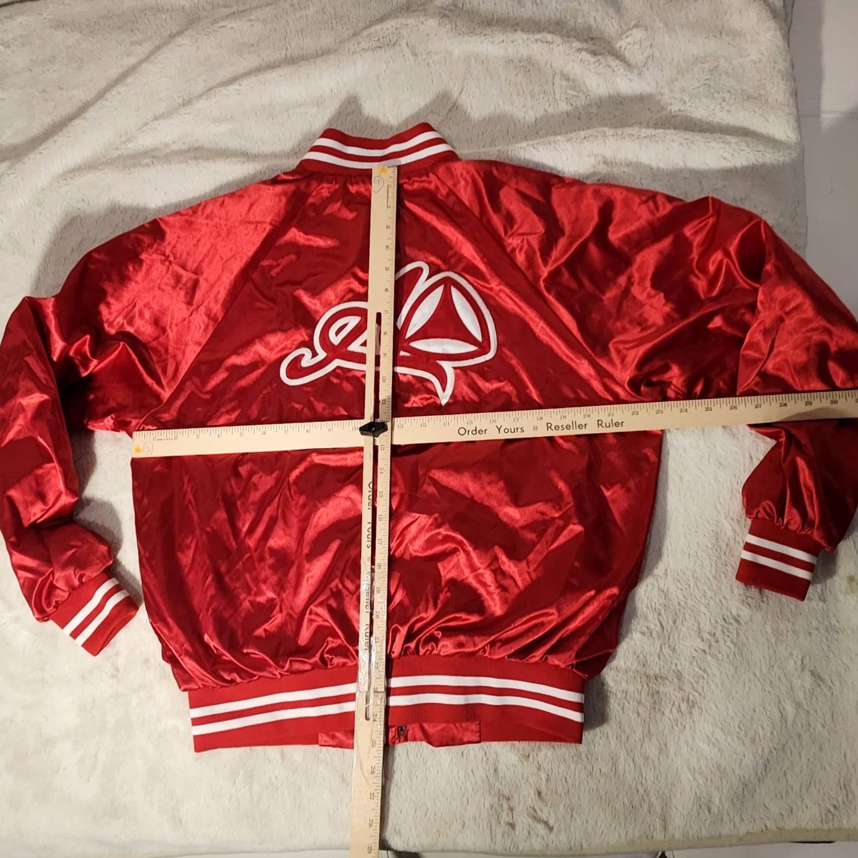 Augusta Sportswear Augusta Sportswear Jacket Mens Medium Red Satin Baseball Bomber Varsity Nylon Adult Size US M / EU 48-50 / 2 - 6 Thumbnail