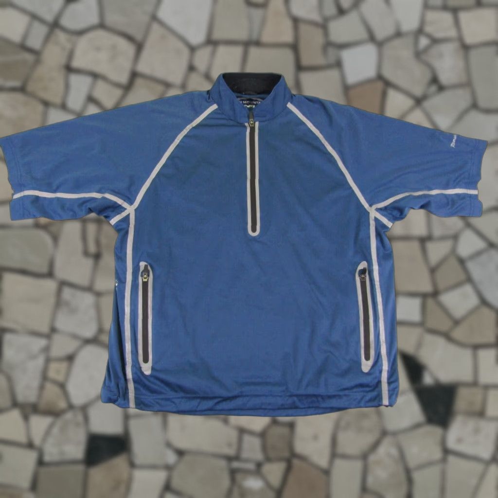 Vintage VINTAGE Sun Mountain Rainflex Jacket Mens Small Blue 1/4 Zip Waterproof Windbreaker Golf Mens Size US S / EU 44-46 / 1 - 1 Thumbnail