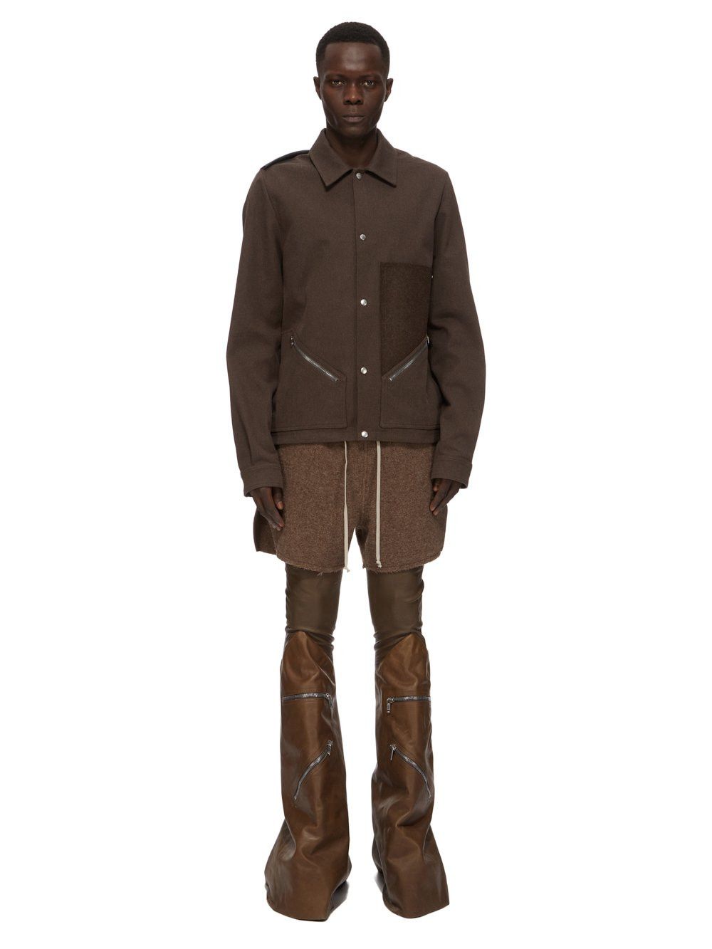 Rick Owens BNWT AW24 RICK OWENS "PORTERVILLE" TOUR SNAP FRONT JACKET 48 Size US M / EU 48-50 / 2 - 19 Thumbnail