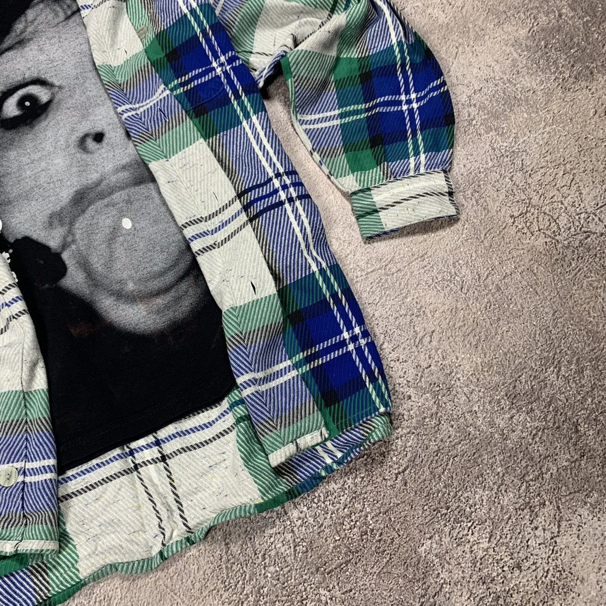 Vintage Vintage 90s Plaid Shirt Graphic Print Grunge Streetwear L Size US L / EU 52-54 / 3 - 3 Thumbnail